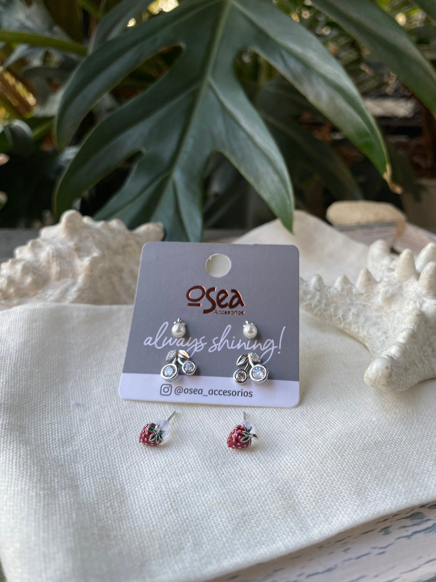 Set de topos rodinados cerezas y fresas