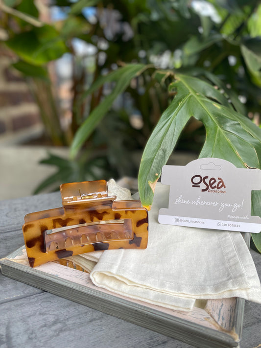 Caimán animal print rectangular en pasta