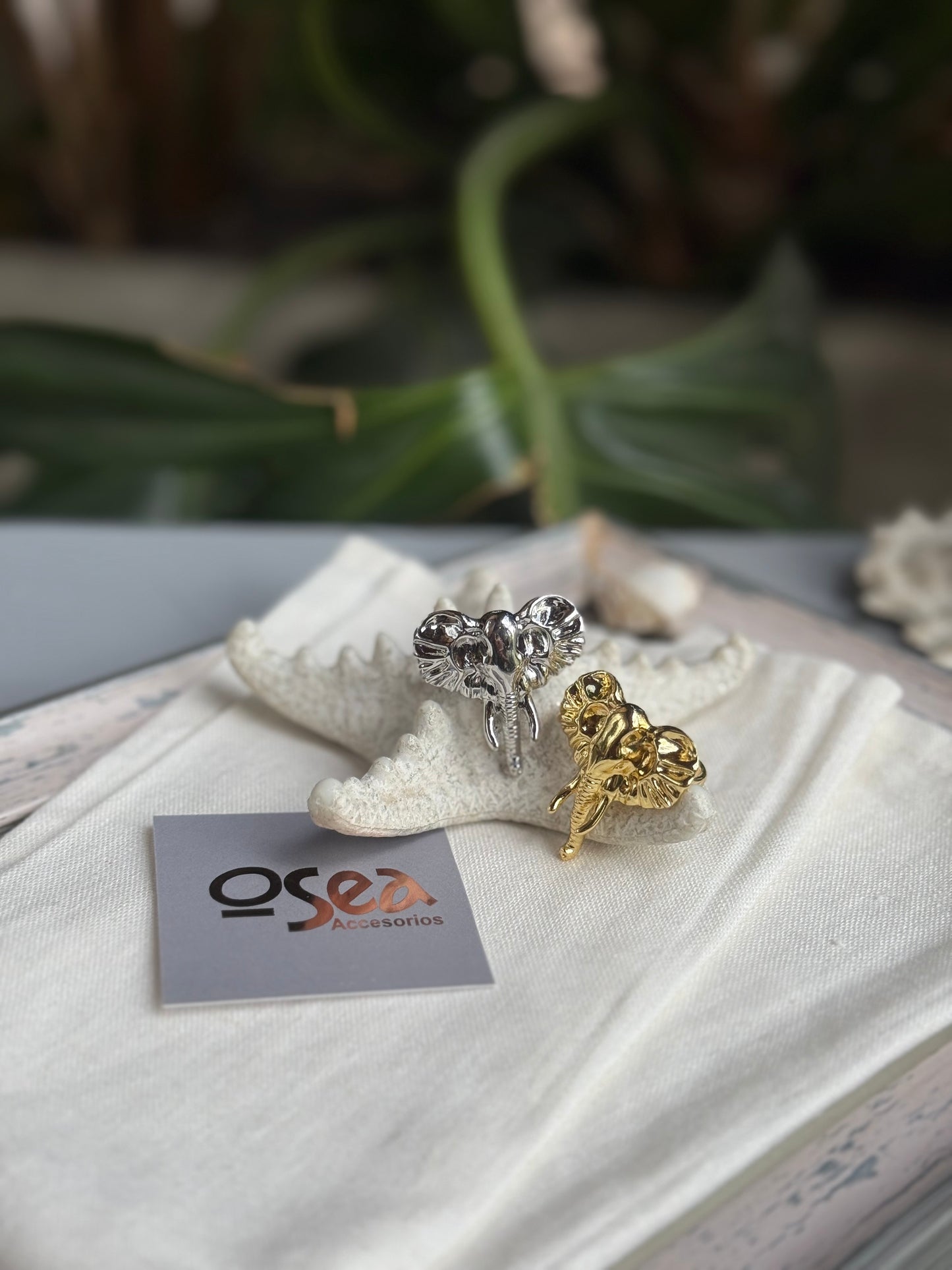 Anillo elefante rodinado