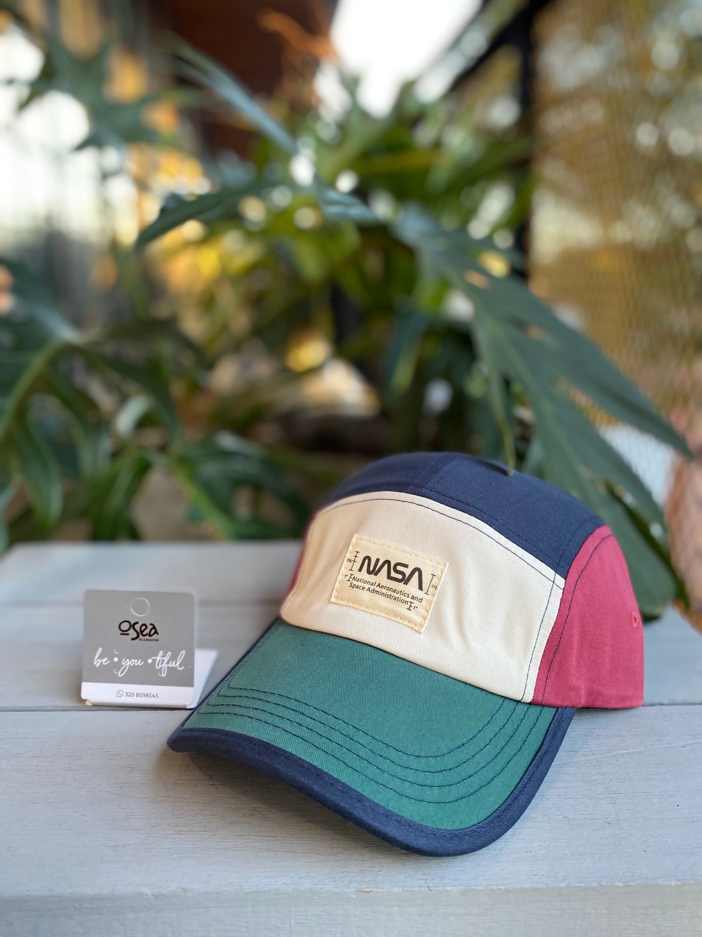 Gorra nasa combinada en drill
