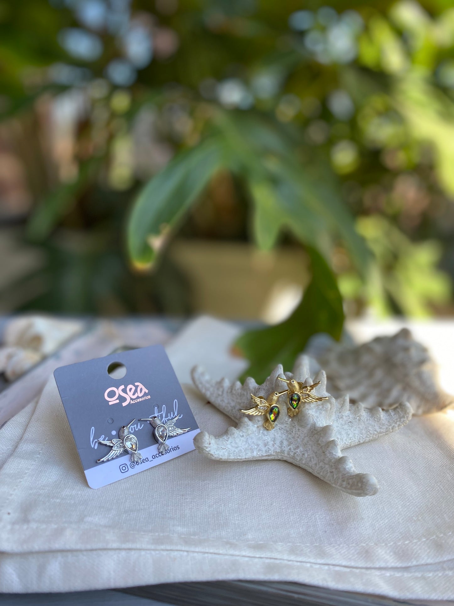 Topos rodinados de colibrí con piedras