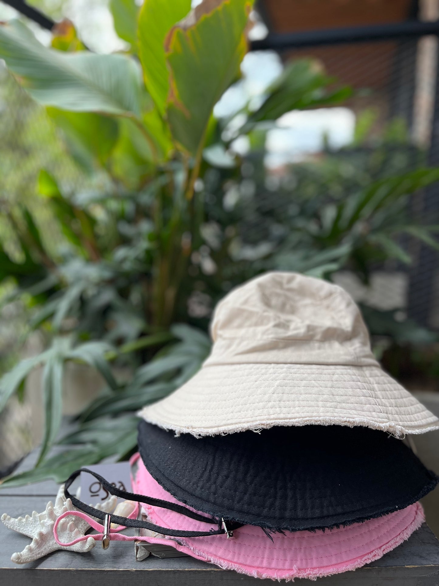 Gorro Bucket hat en dril fondo entero