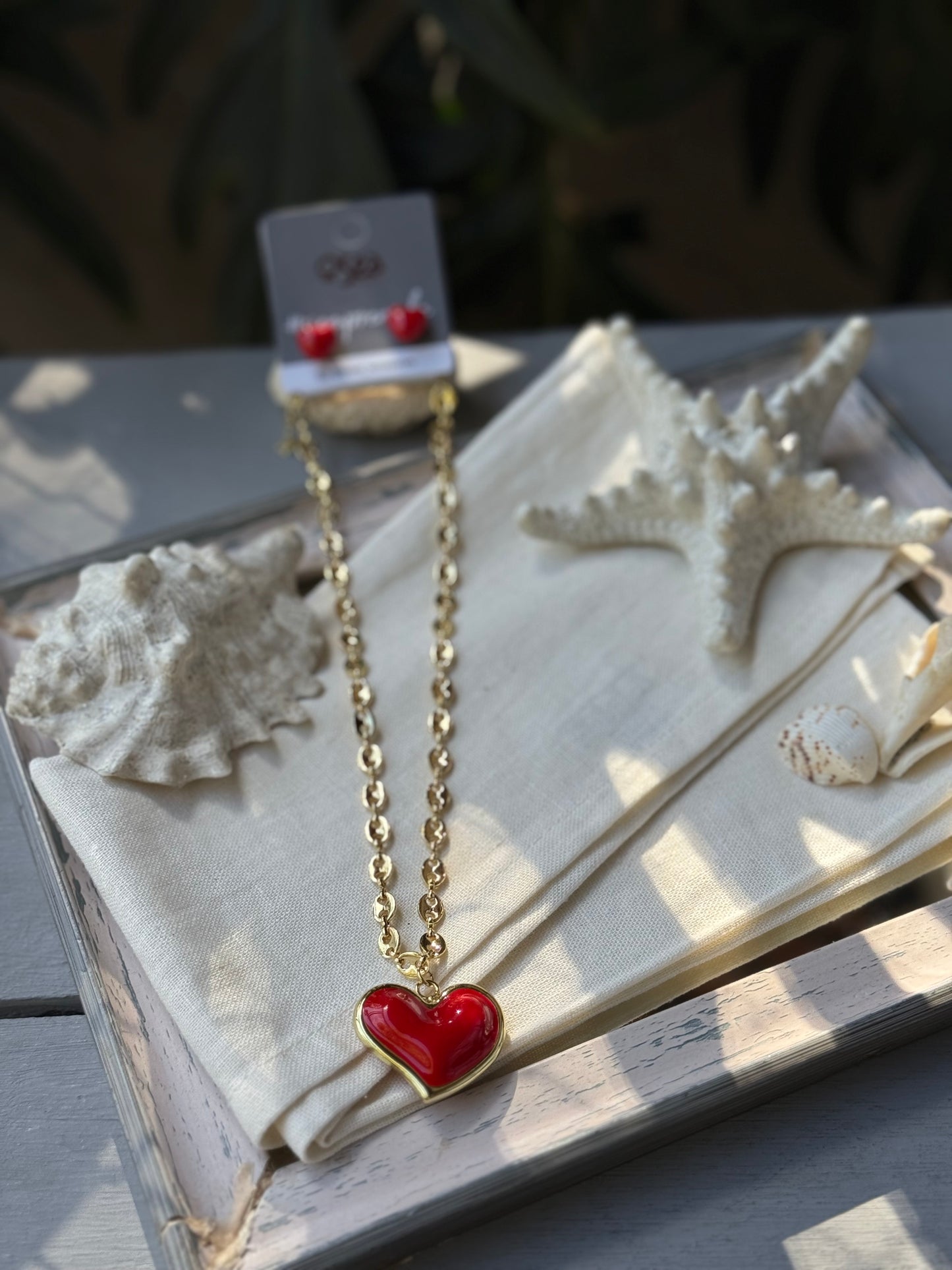 Set rodinado dije corazón