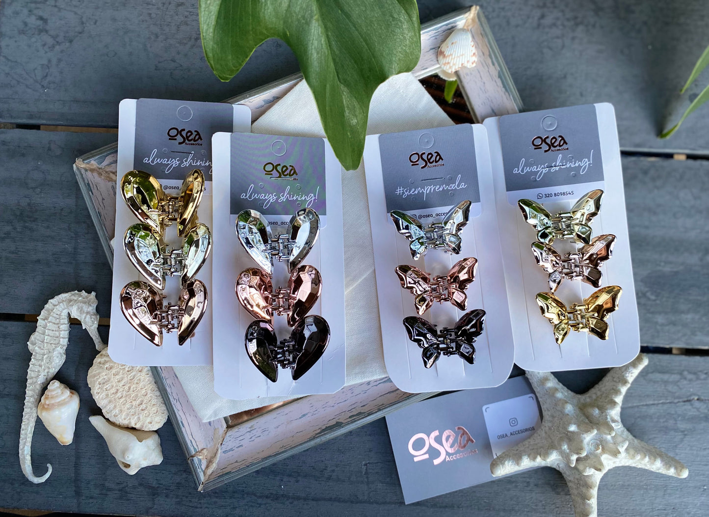 Set de caimanes medianos metalizados x3