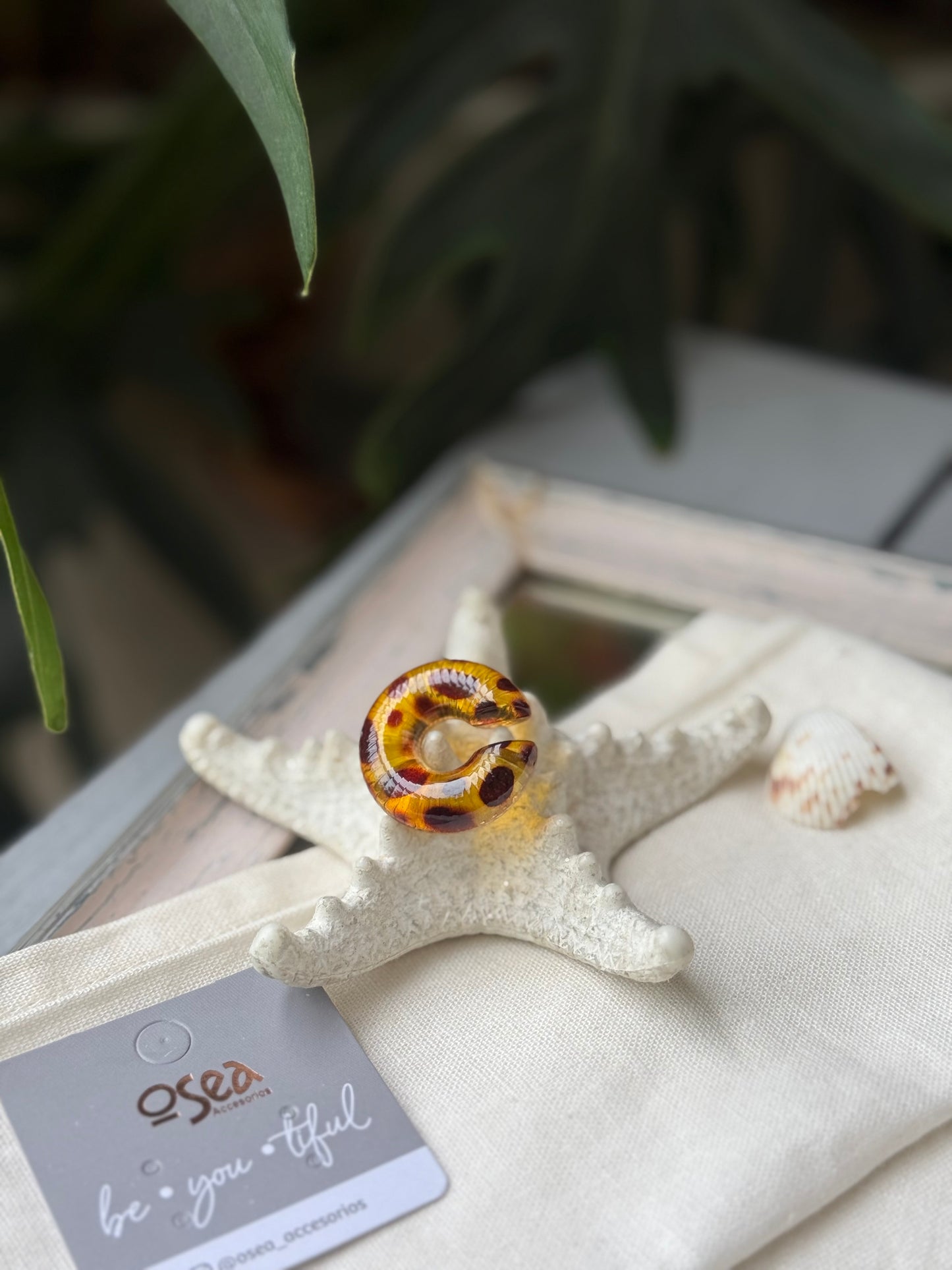 Earcuff en animal print