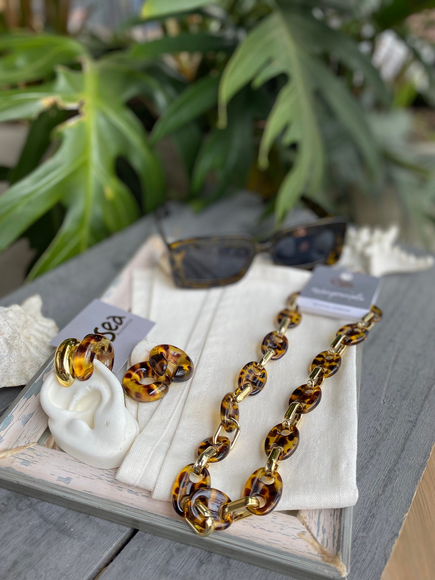 Earcuff en animal print