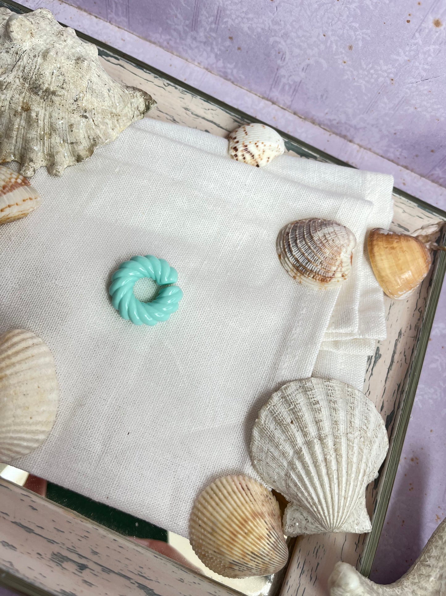 Earcuff silicona entorchado