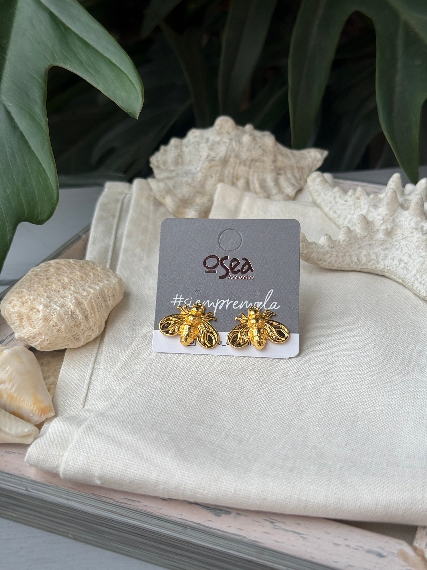 Topos de mosca baño oro 24k