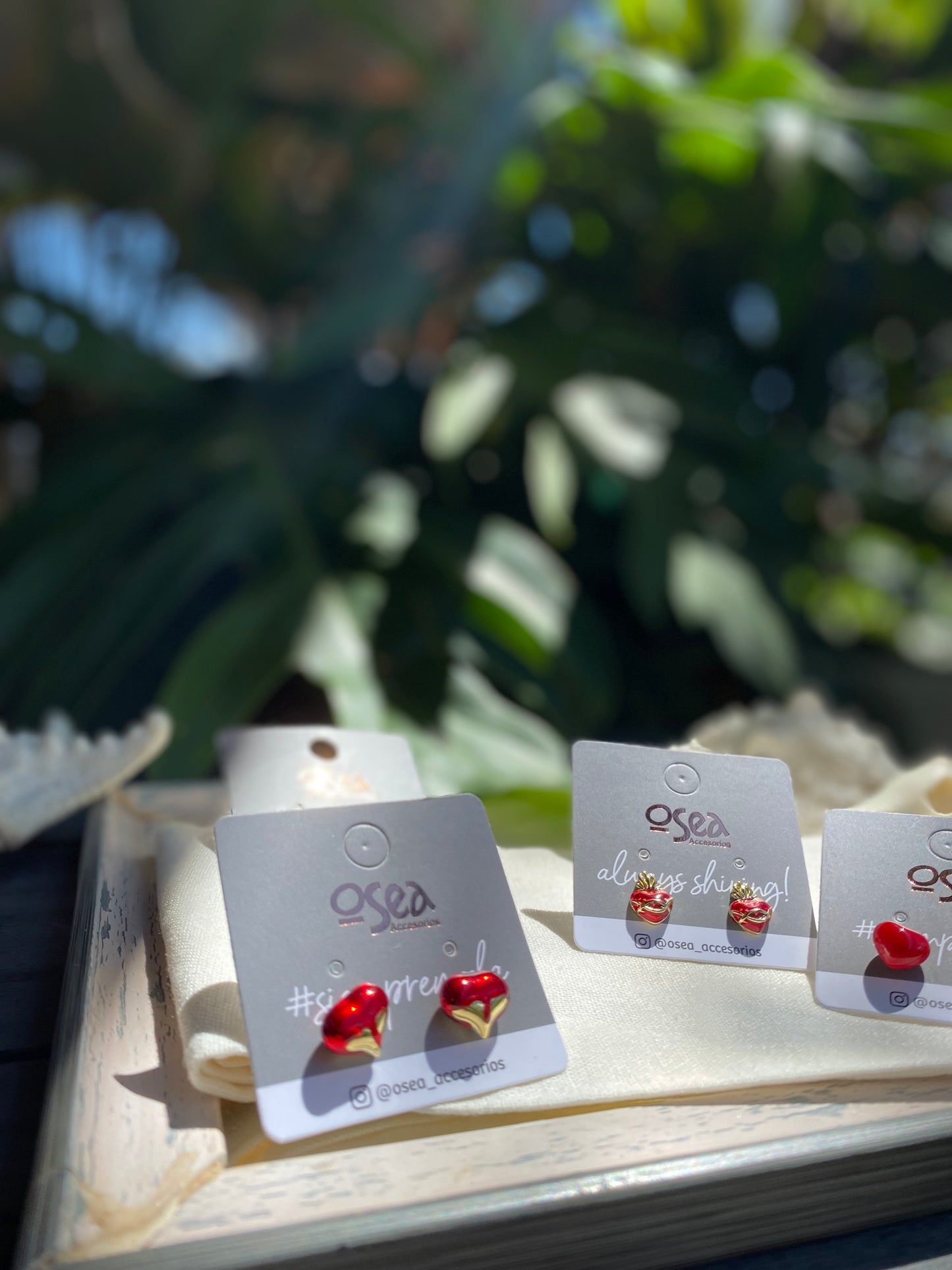 Topos rodinados corazón punta dorada