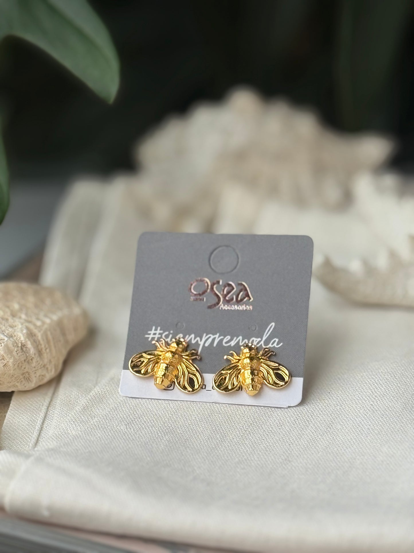 Topos de mosca baño oro 24k