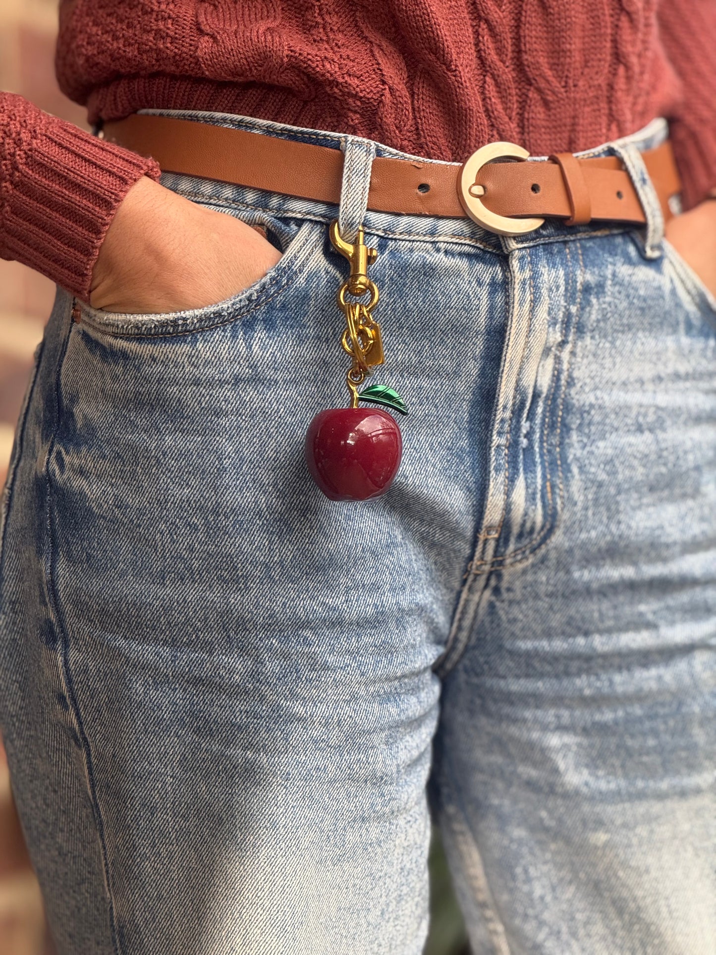 Llavero manzana