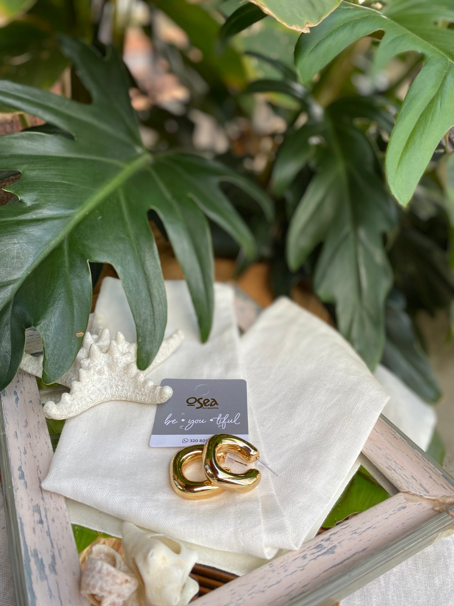 Candongas cuadradas en fantasía