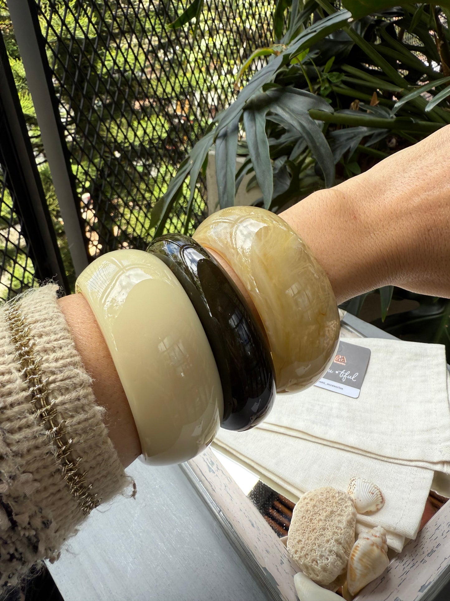 Pulsera aro en resina