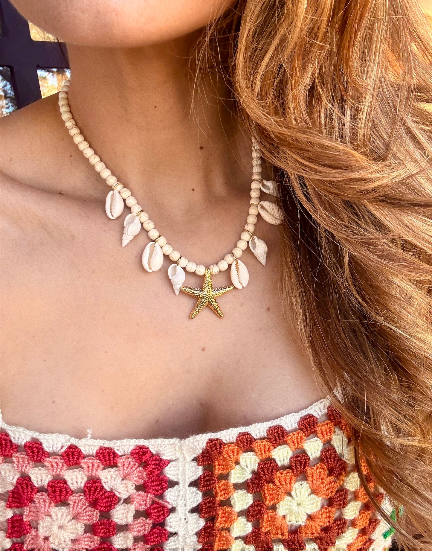 Collar conchas y estrella