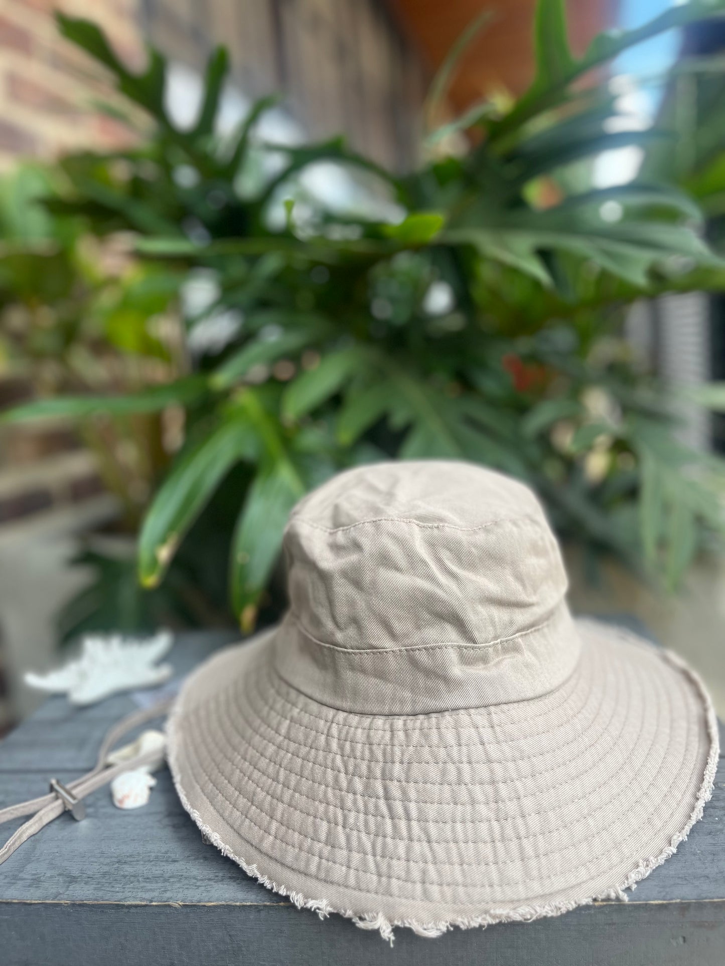 Gorro Bucket hat en dril fondo entero