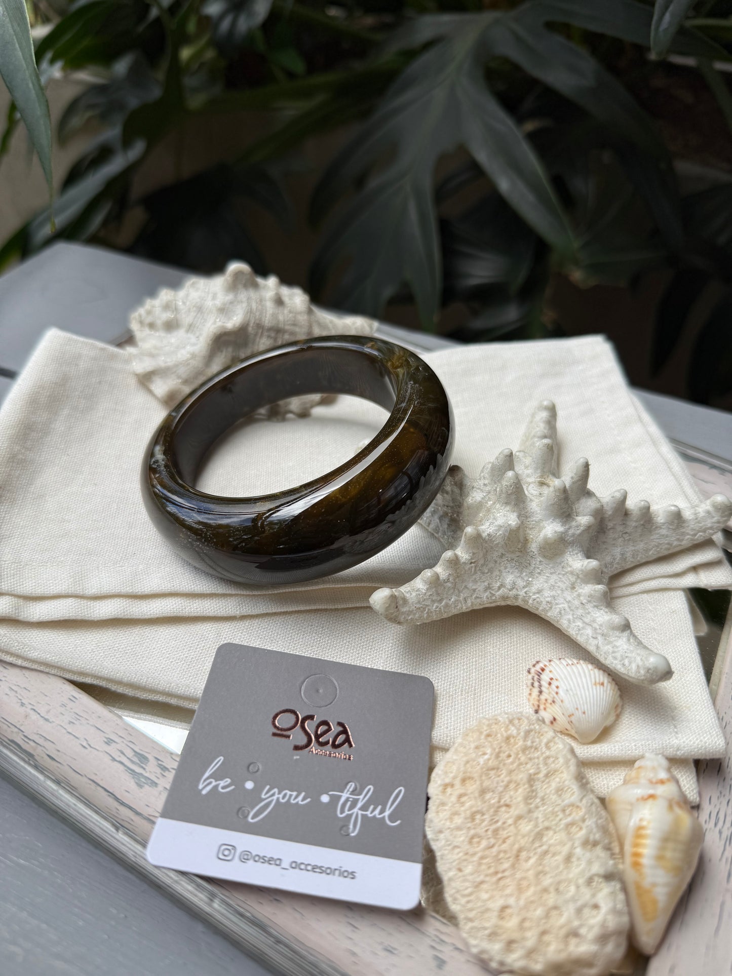 Pulsera aro en resina