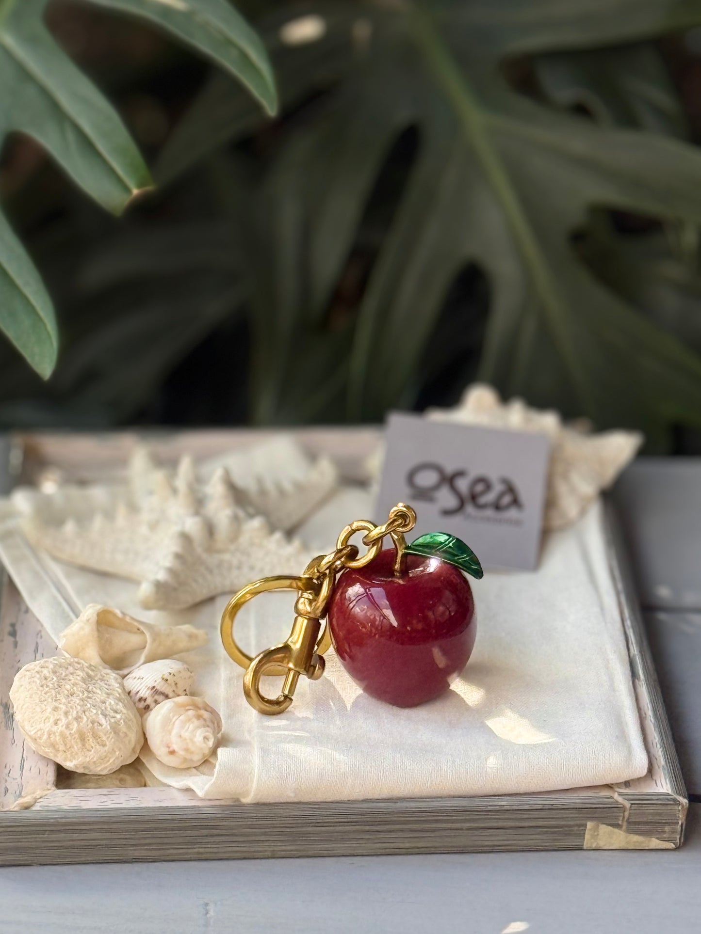 Llavero manzana