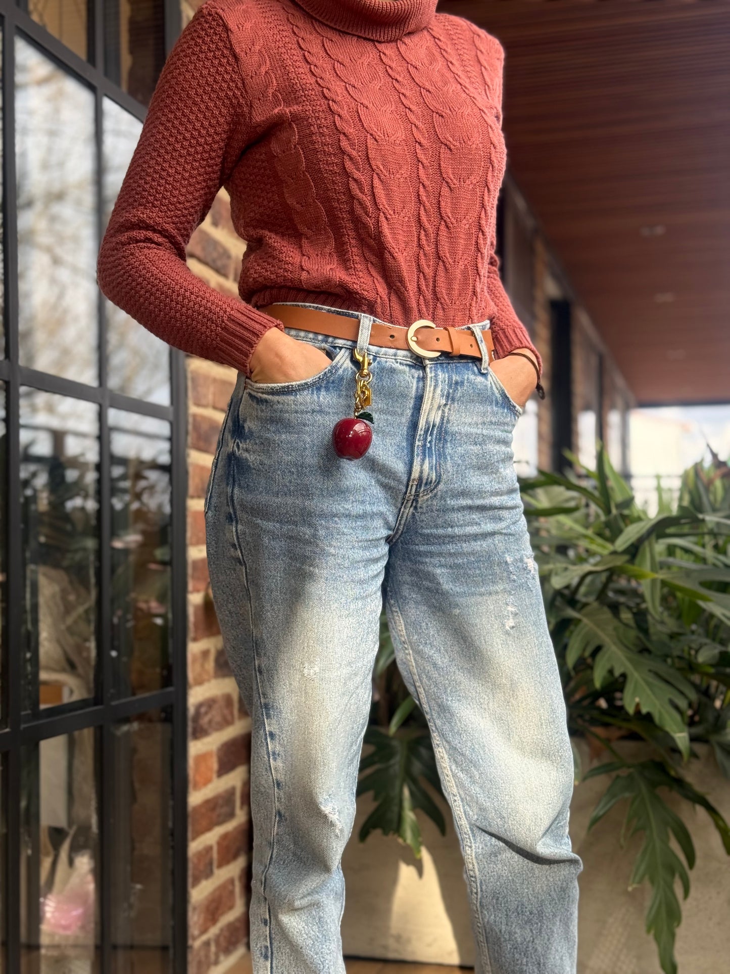Llavero manzana