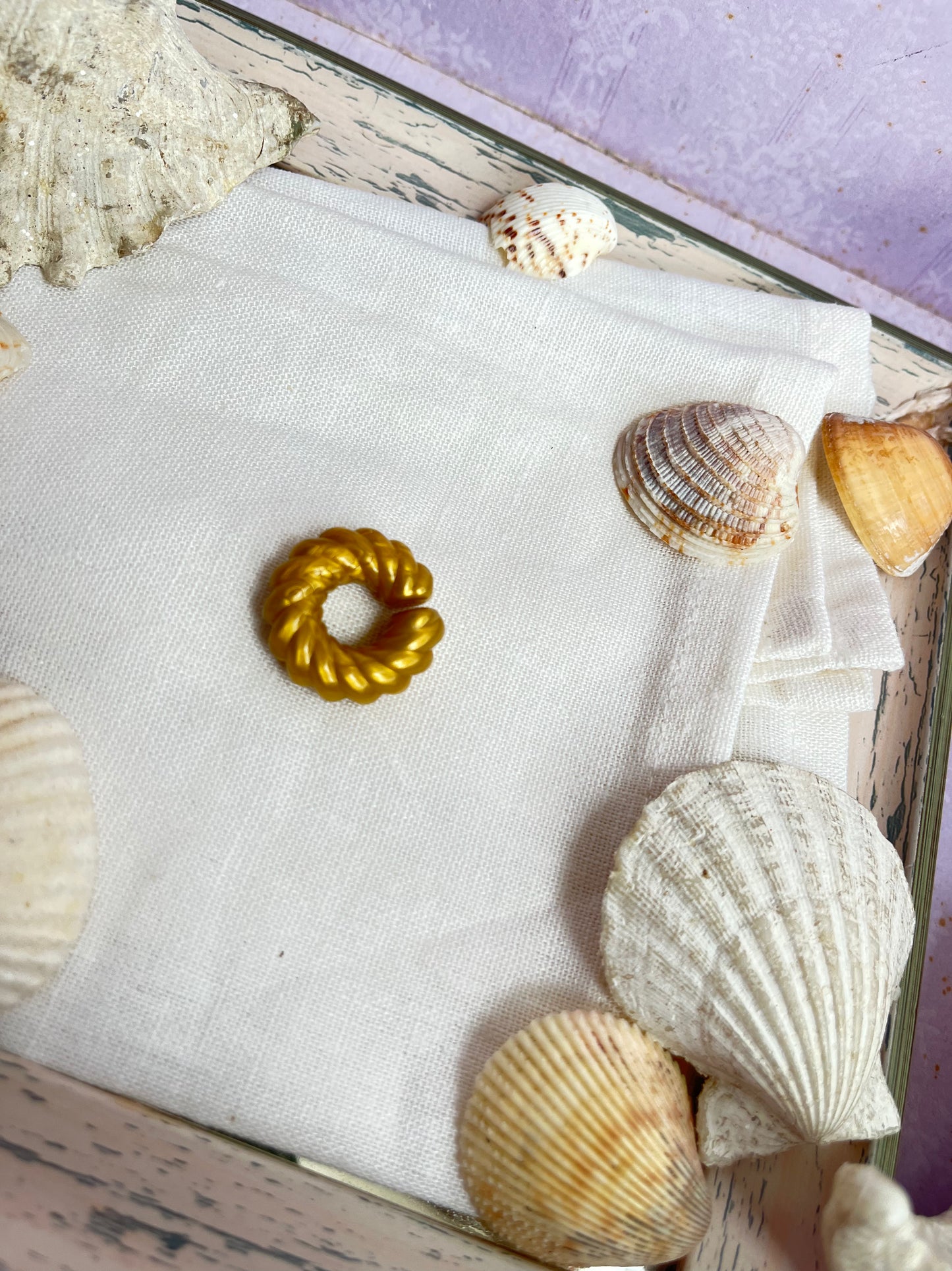 Earcuff silicona entorchado