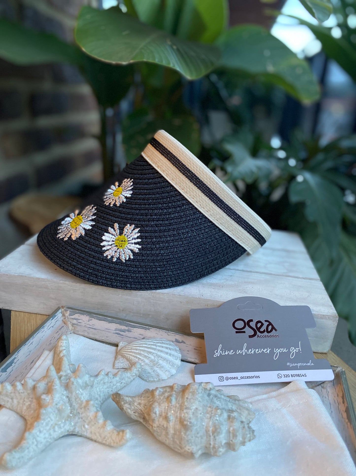 Visera de margaritas
