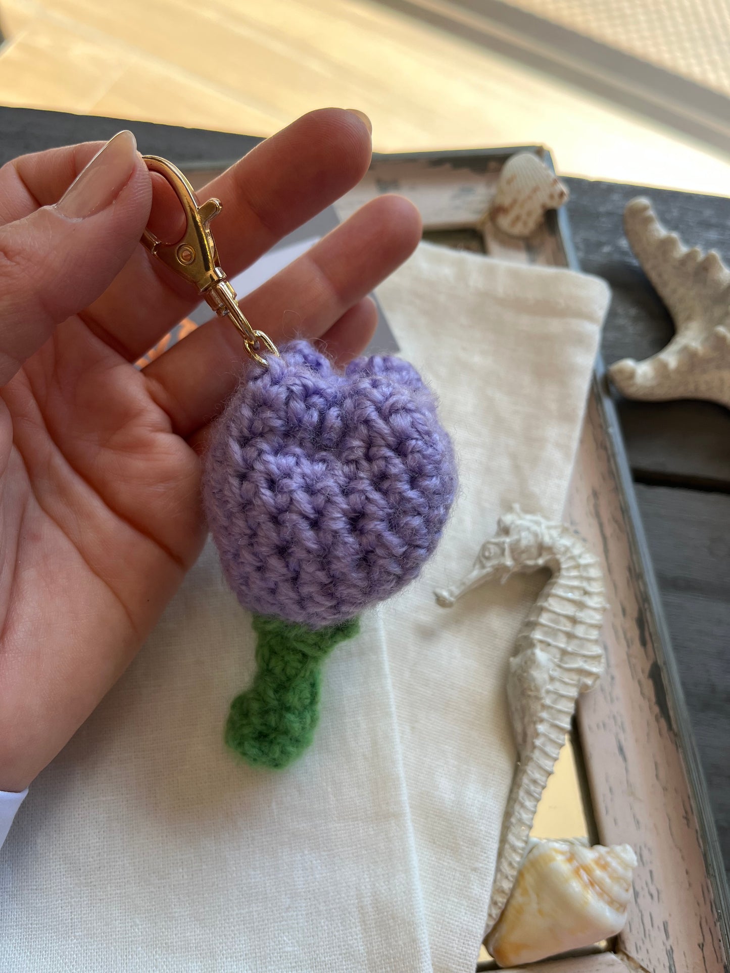 Llavero en crochet