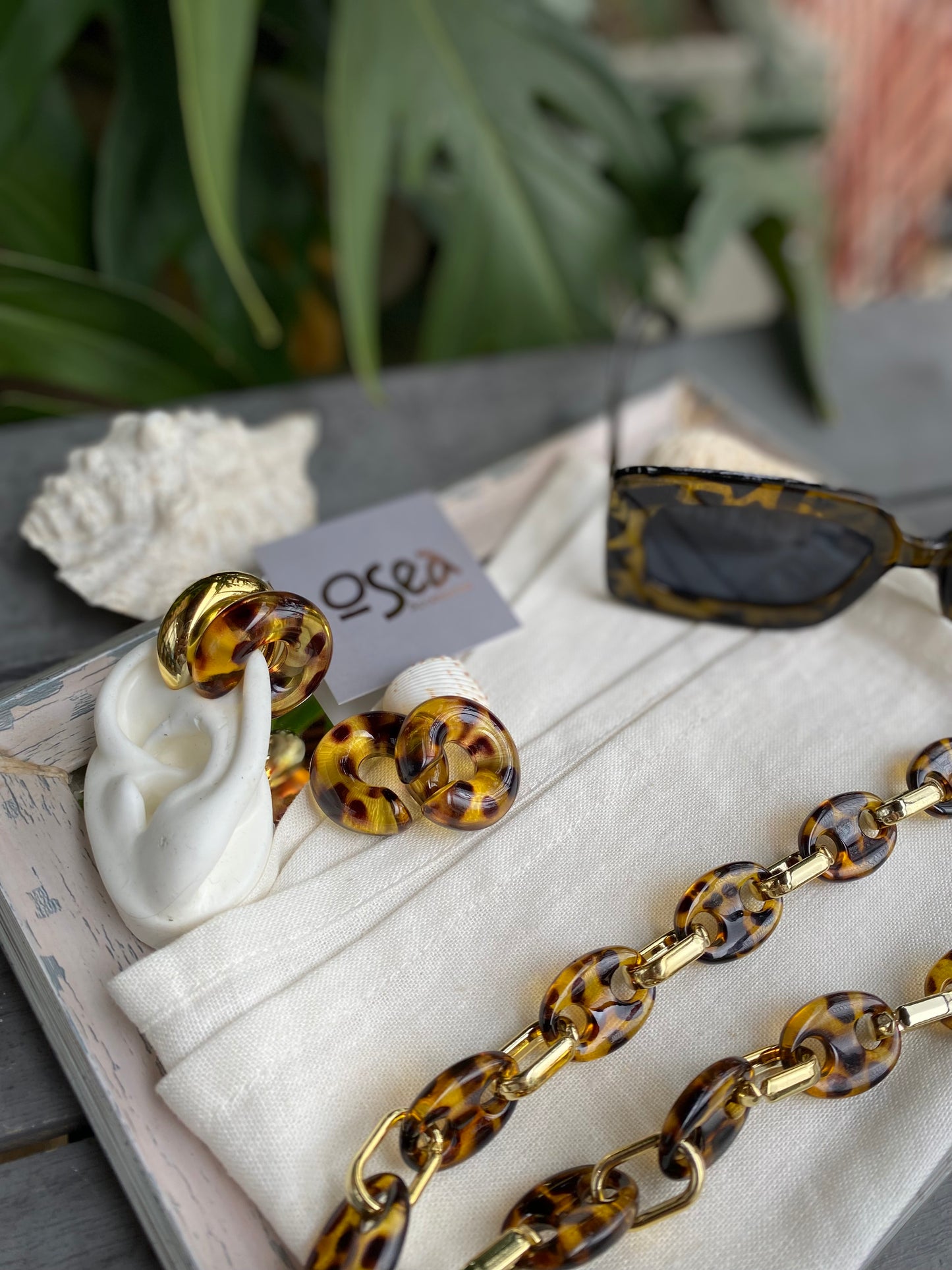Earcuff en animal print