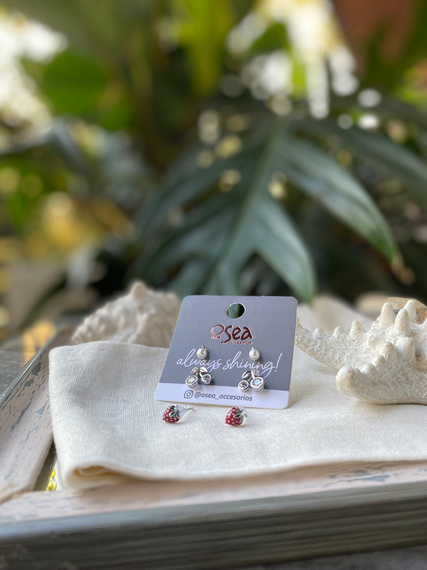 Set de topos rodinados cerezas y fresas
