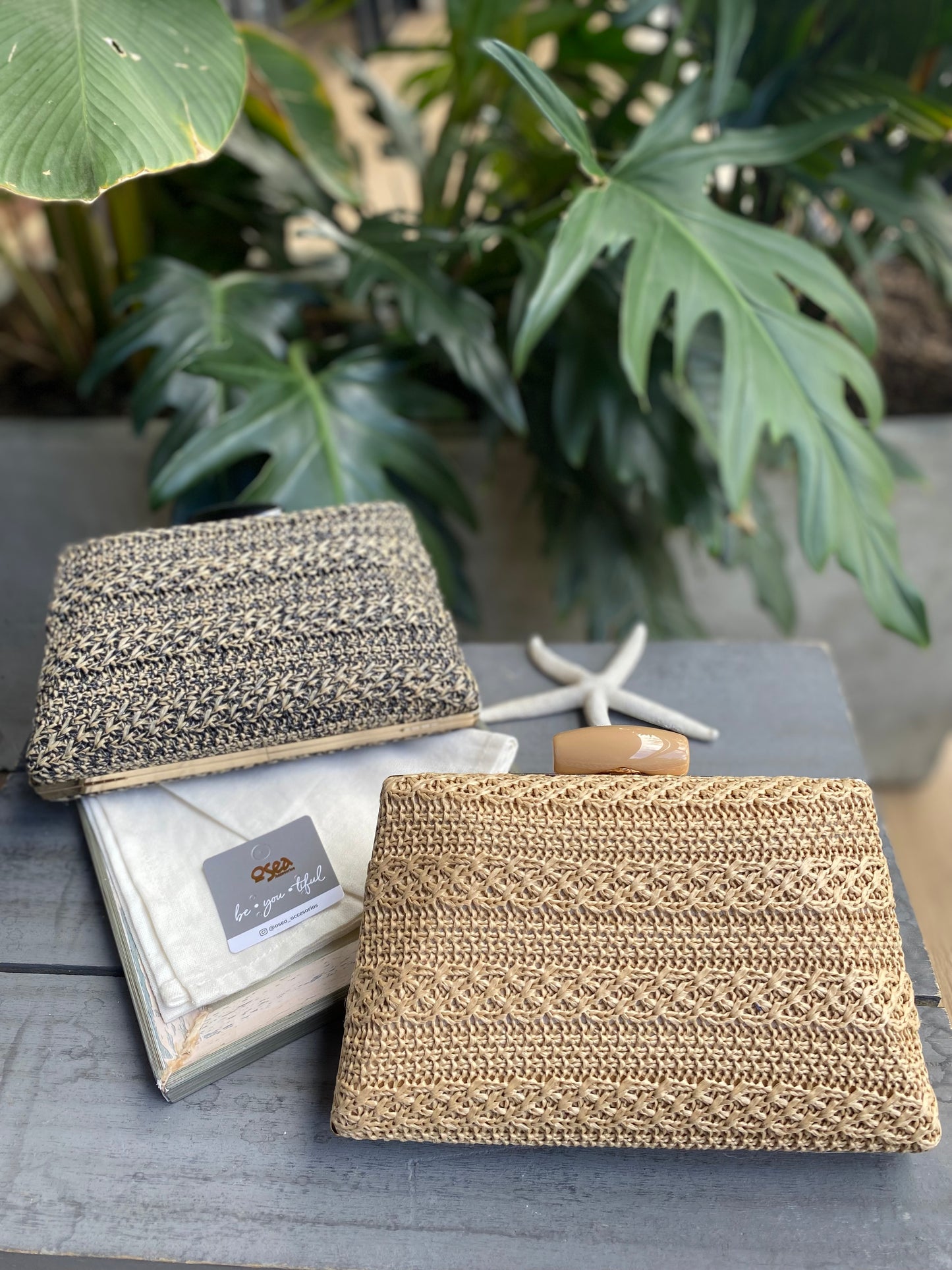 Cartera - bolso de fiesta tejido