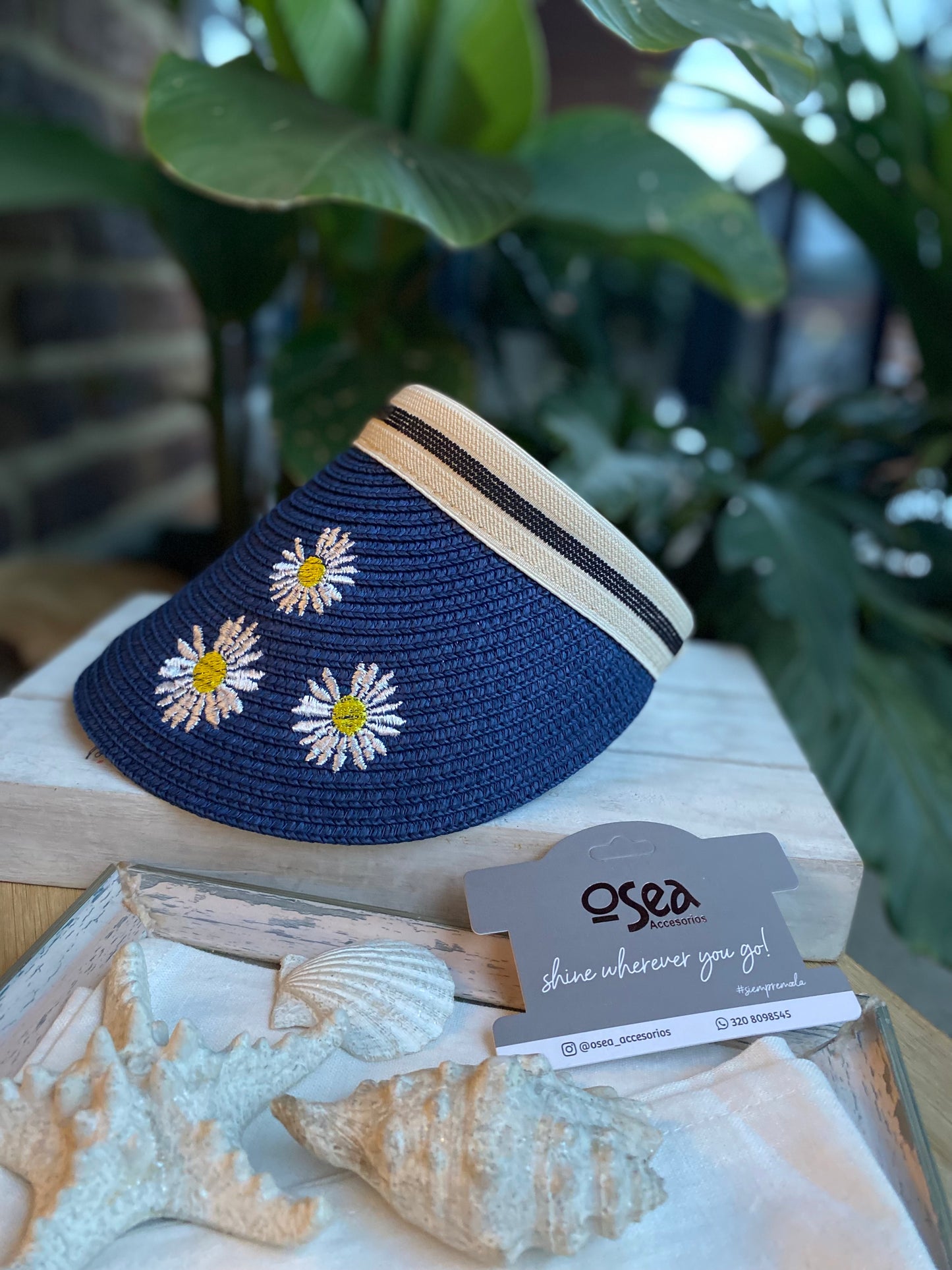 Visera de margaritas