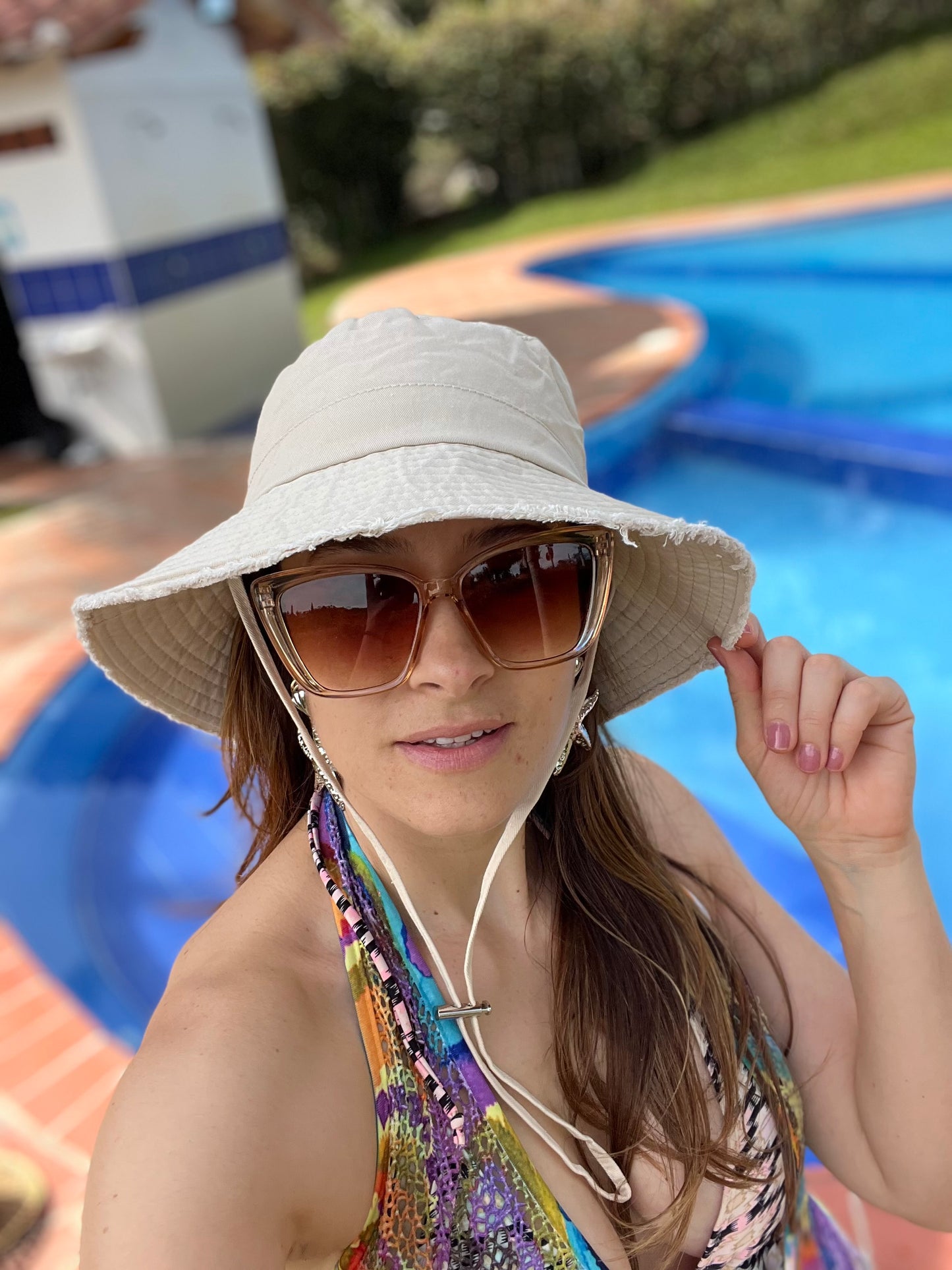 Gorro Bucket hat en dril fondo entero