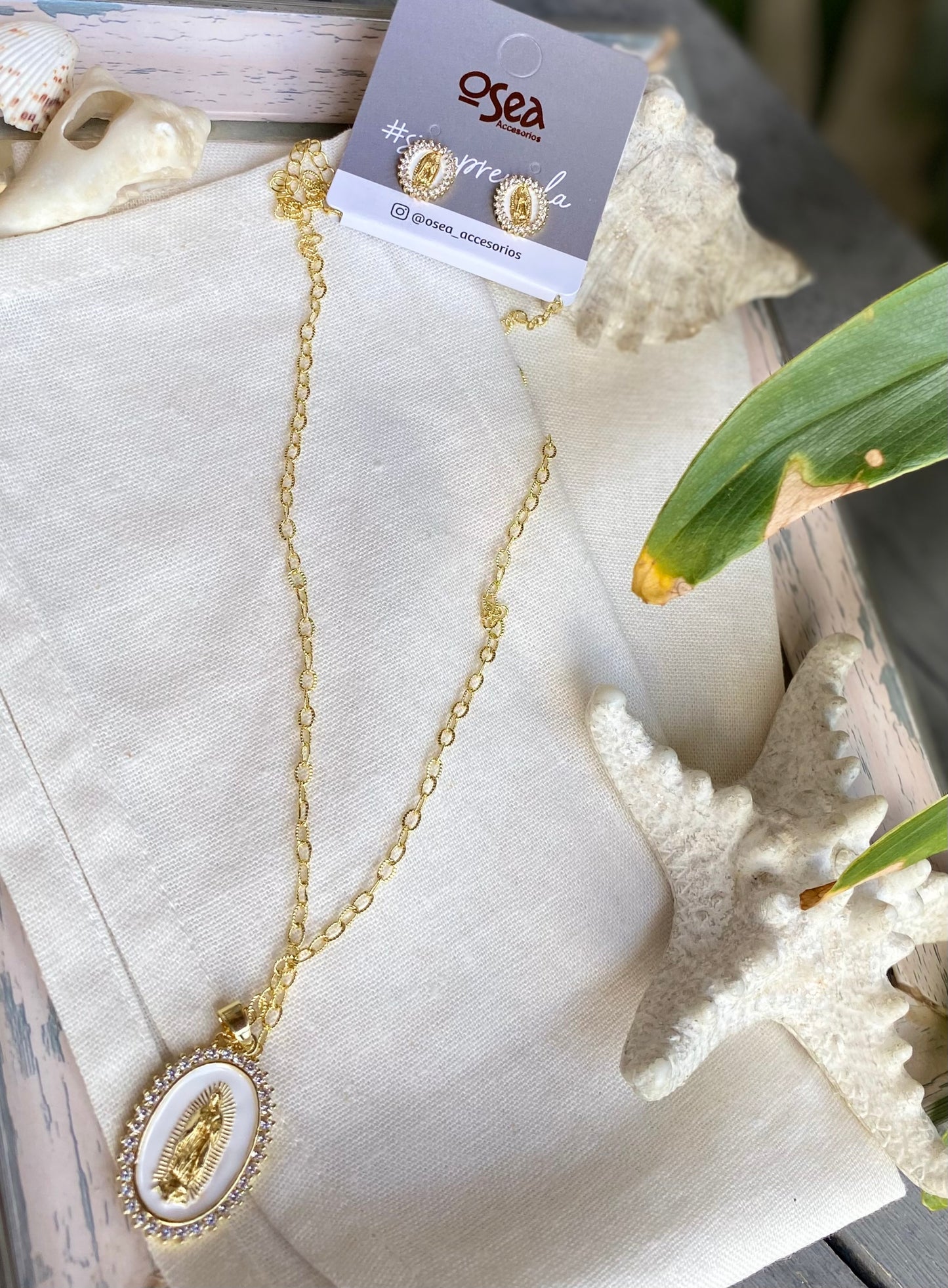 Set cadena y topos Virgen de Guadalupe