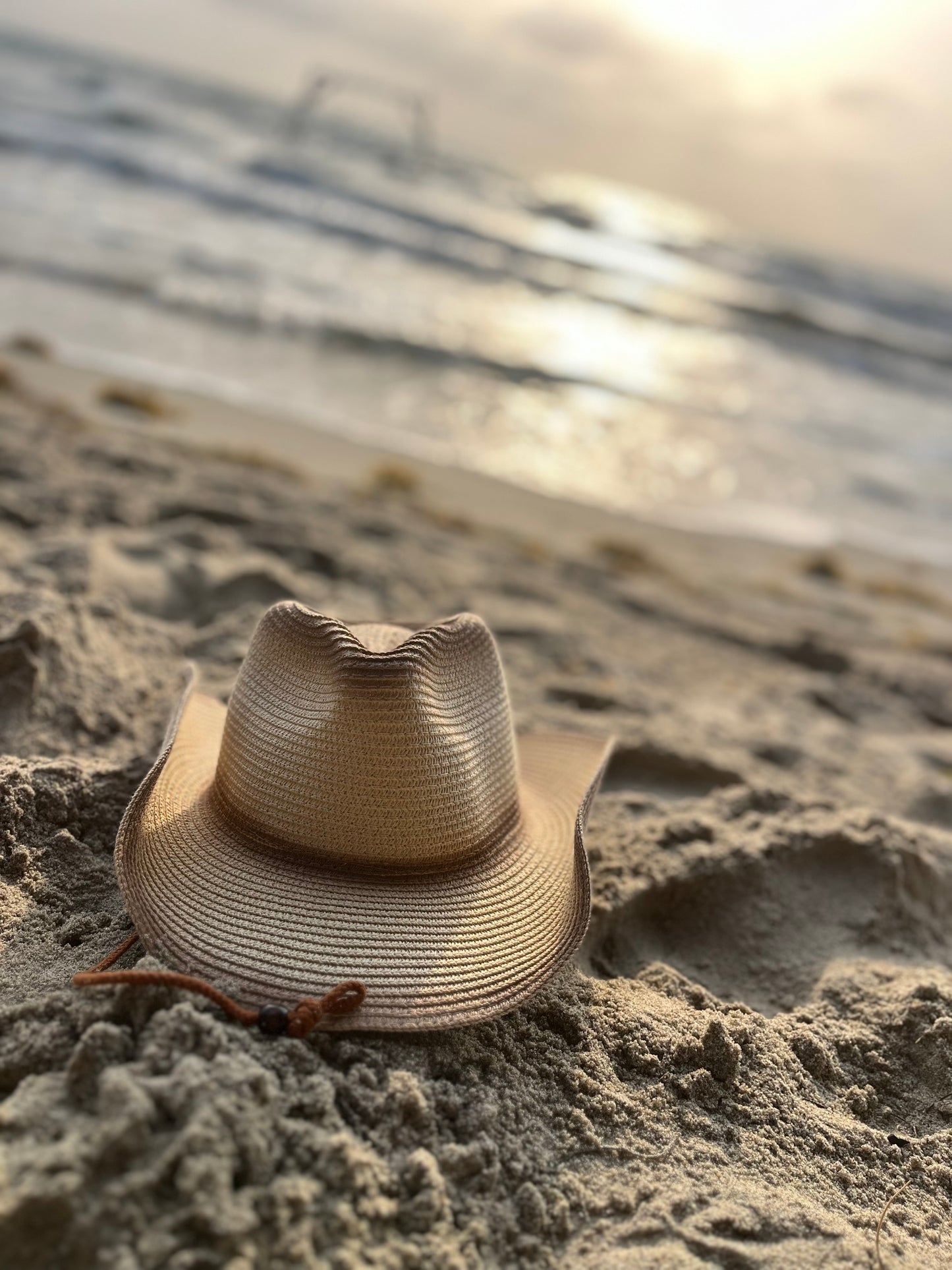 Sombrero playero tipo vaquero