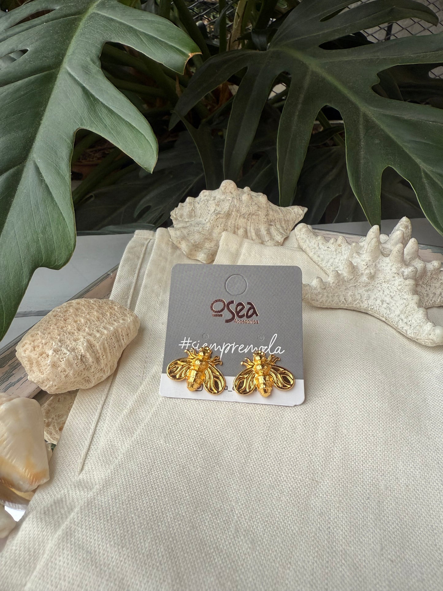 Topos de mosca baño oro 24k