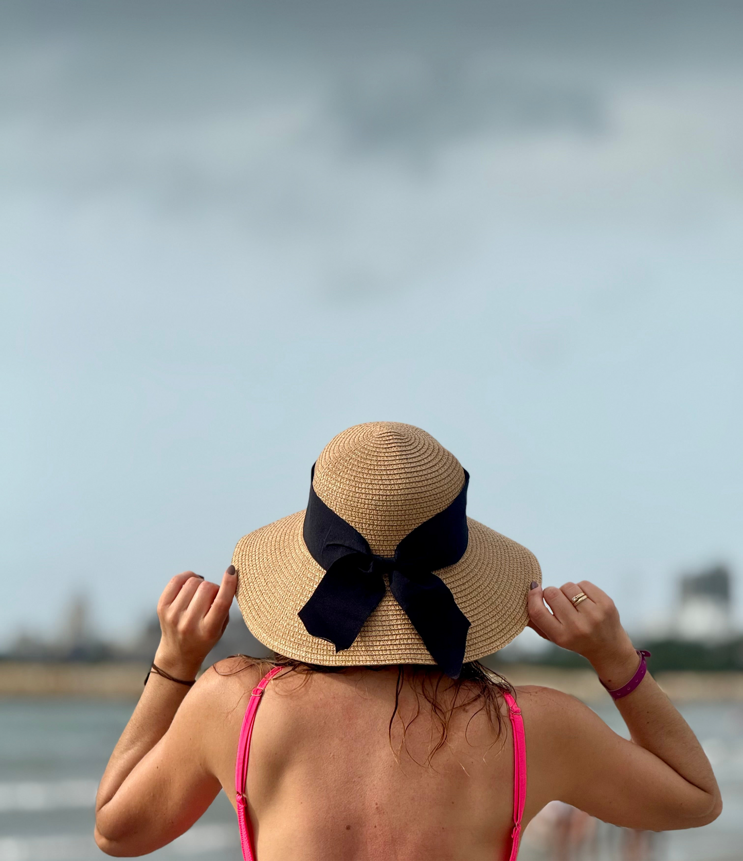 Sombrero cinta tonos tierra