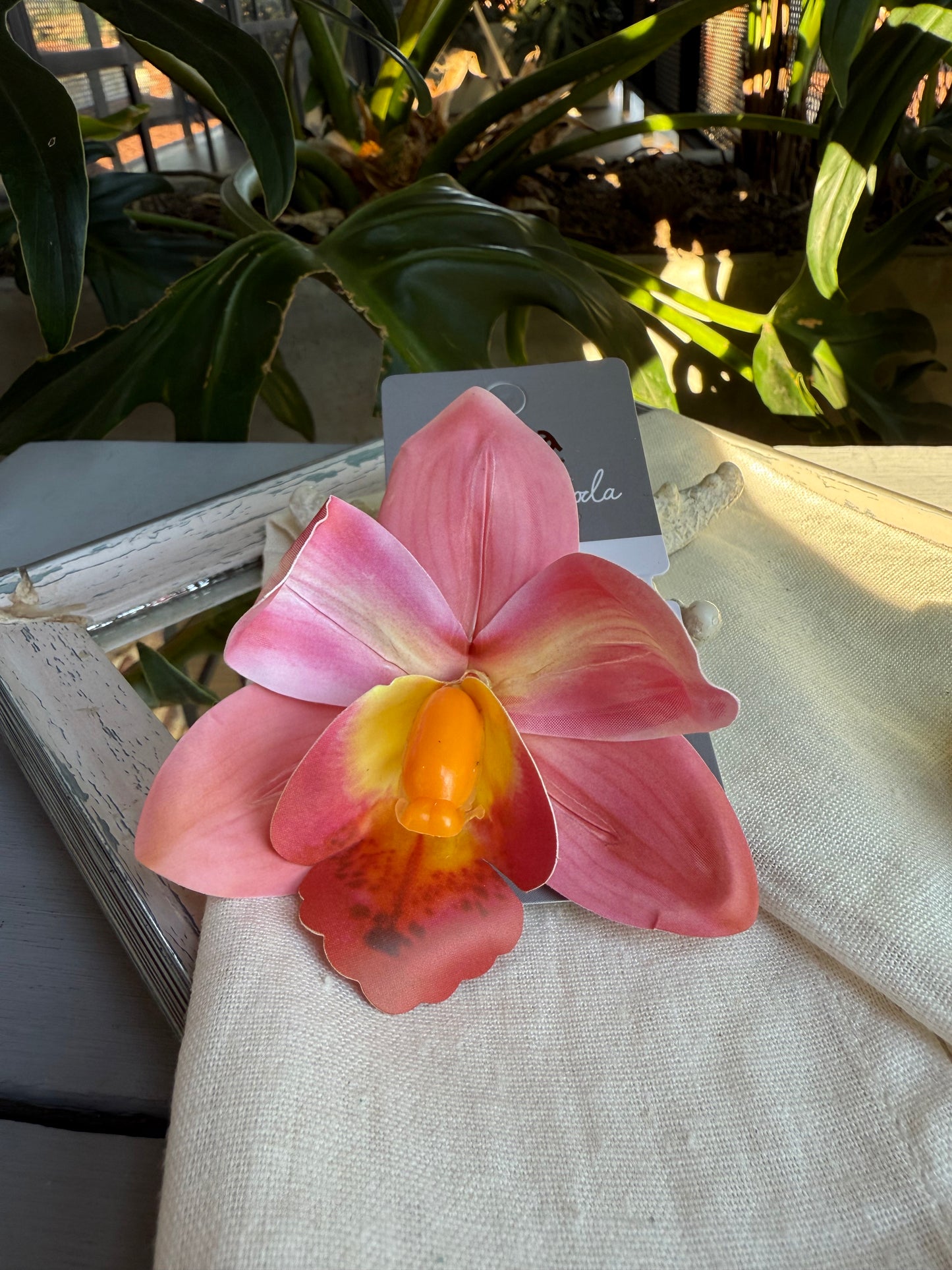 Flor con pinza pico de loro