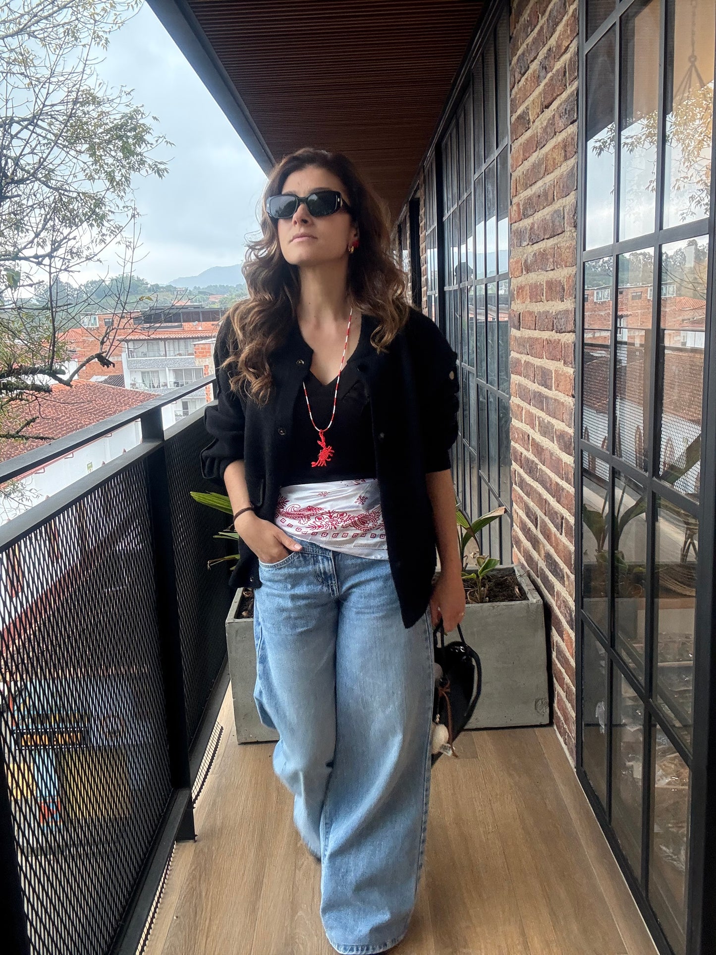 Collar largo cangrejo mostacilla 🦀