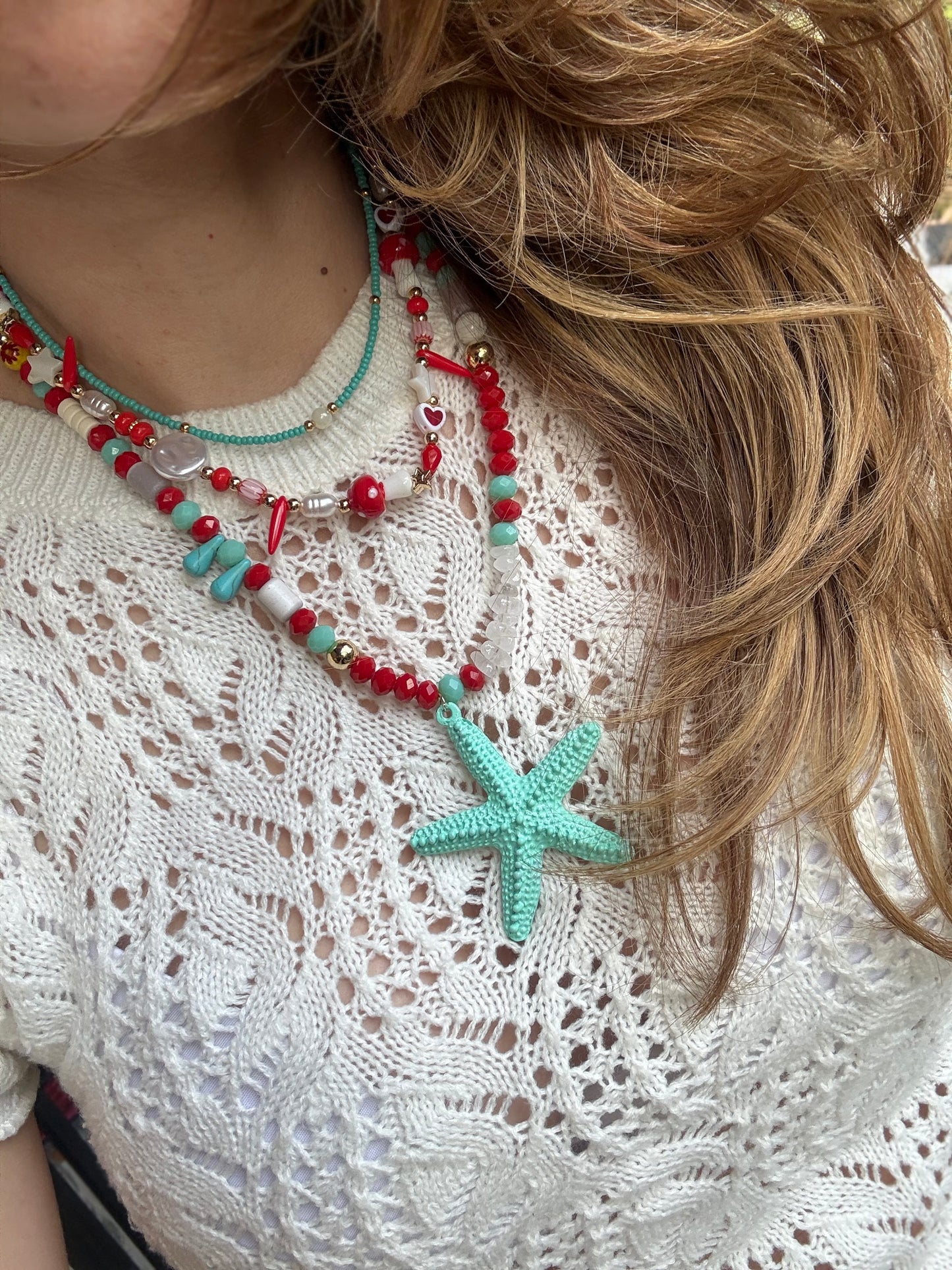 Collar estrella de mar color