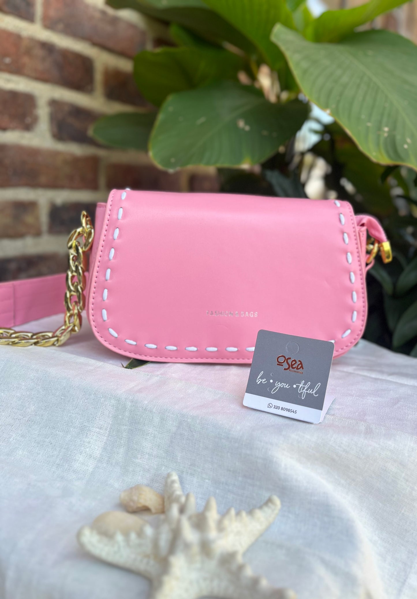 Bolso manos libres con costura doble cargadera