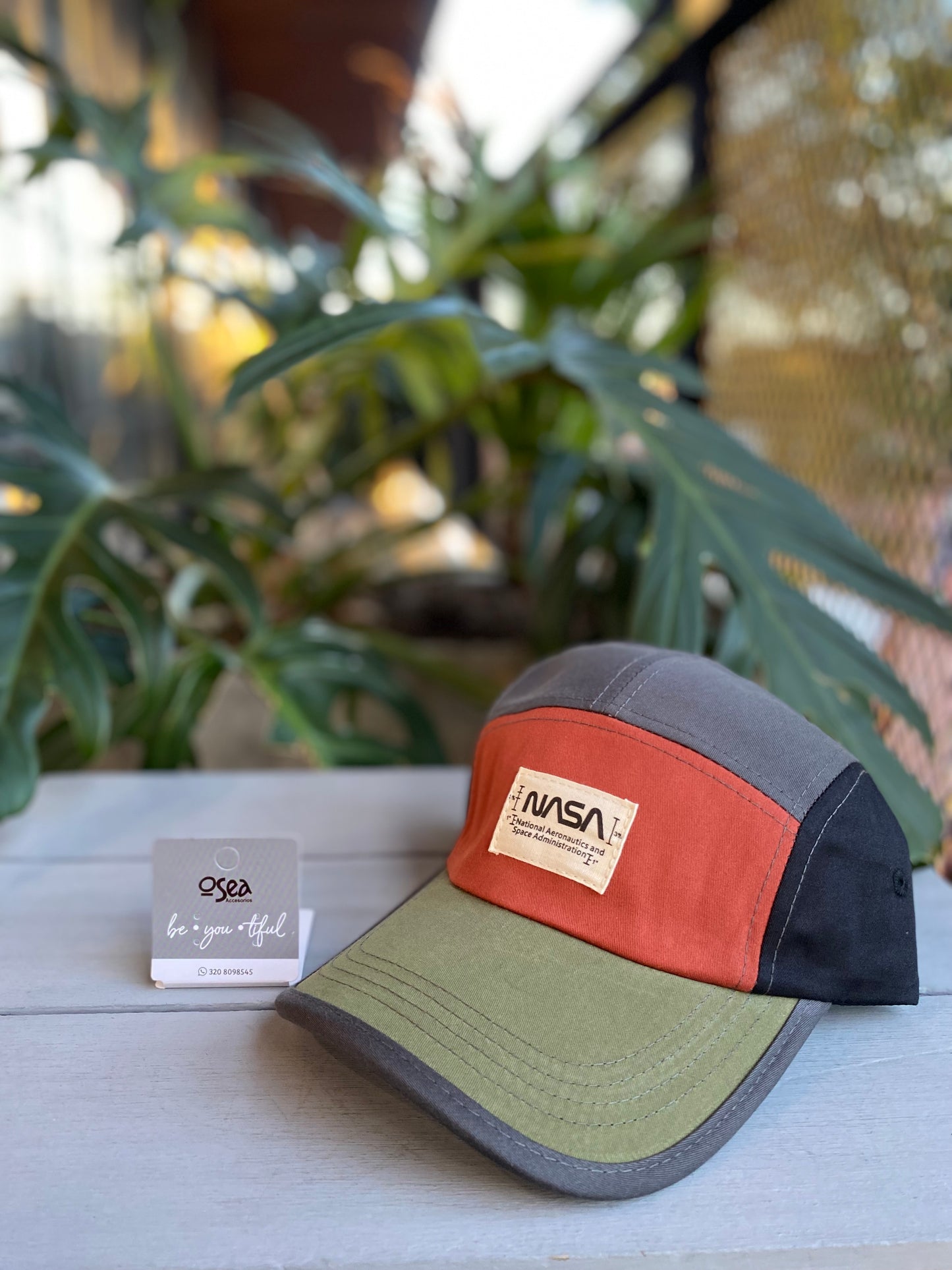 Gorra nasa combinada en drill