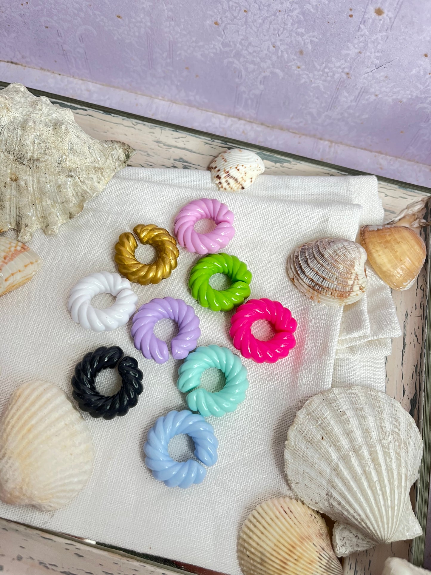 Earcuff silicona entorchado