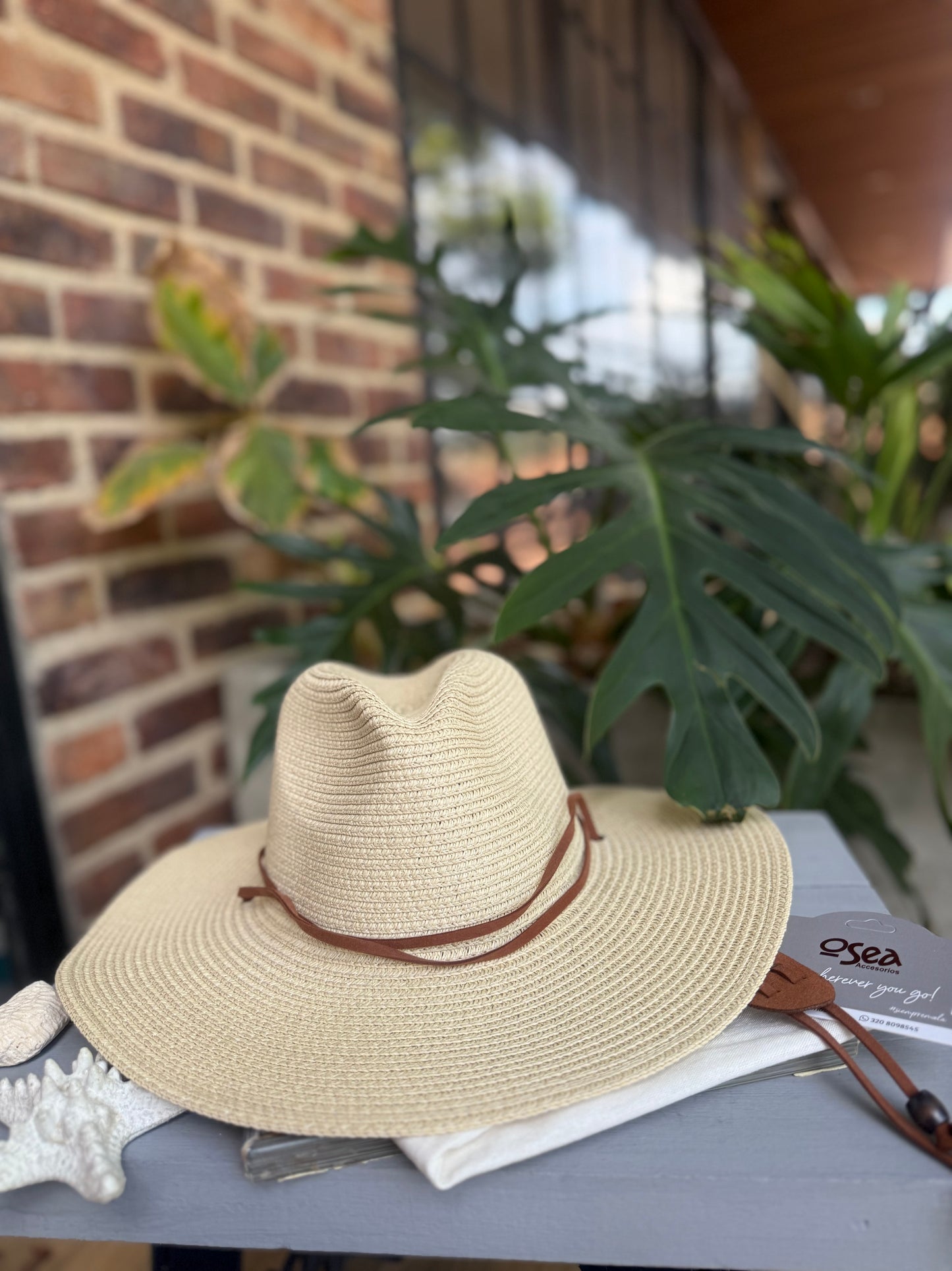 Sombrero en fique ala ancha