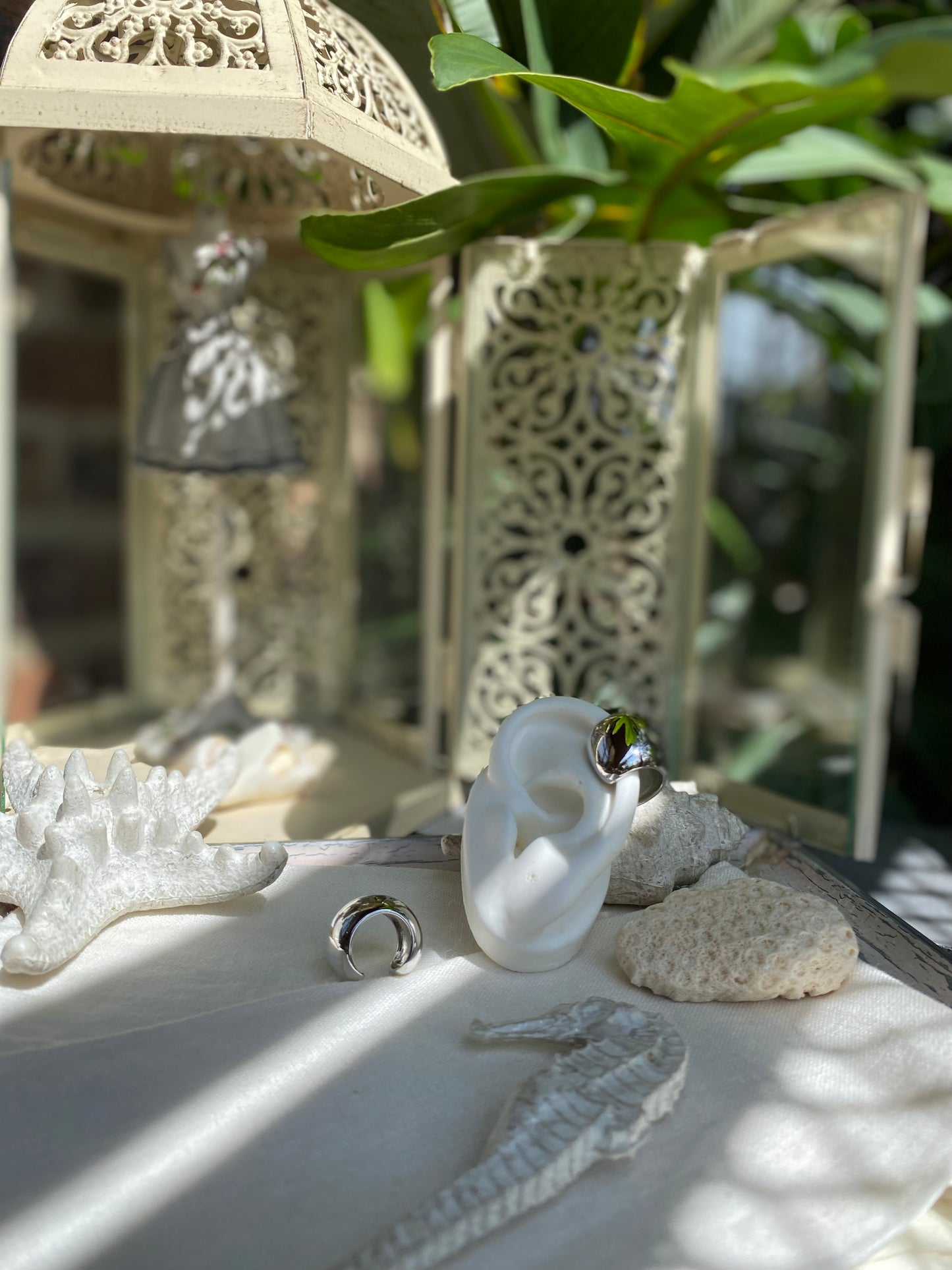Earcuff liso rodinado grande