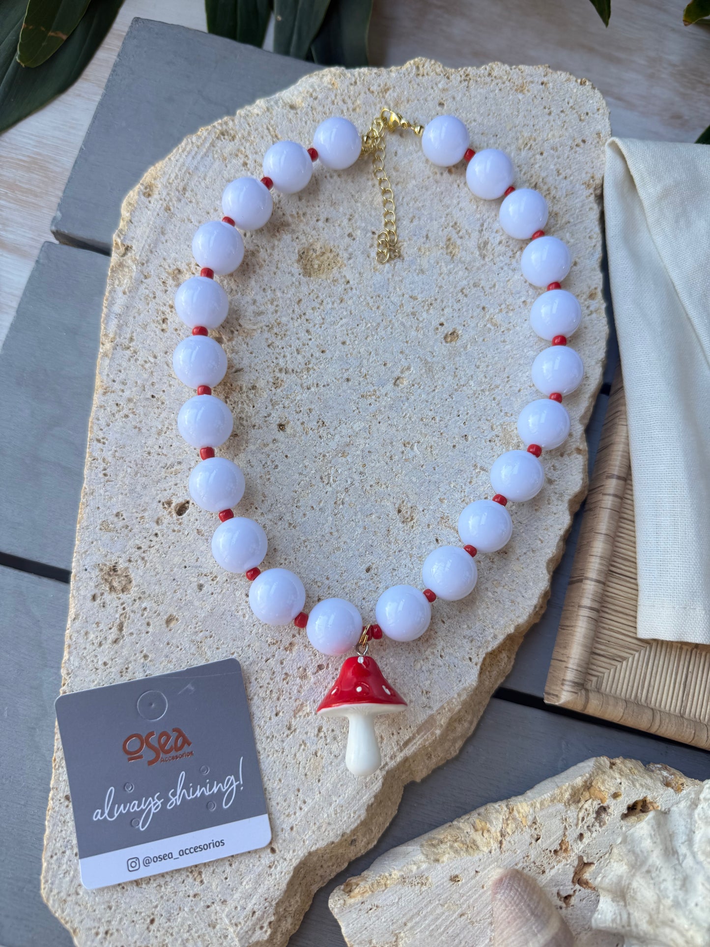 Collar bolas hongo 🍄