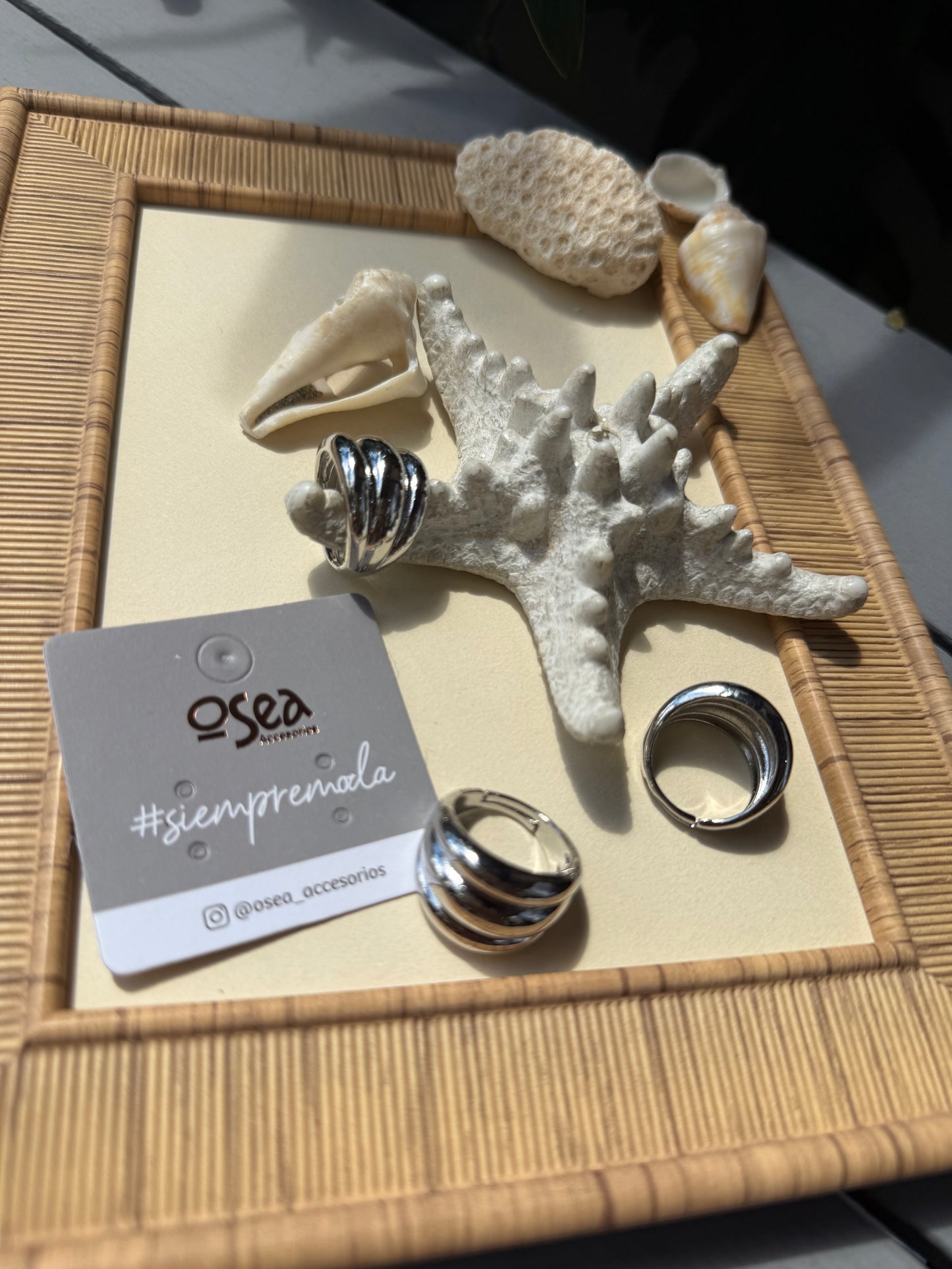 Anillo plateado graduable