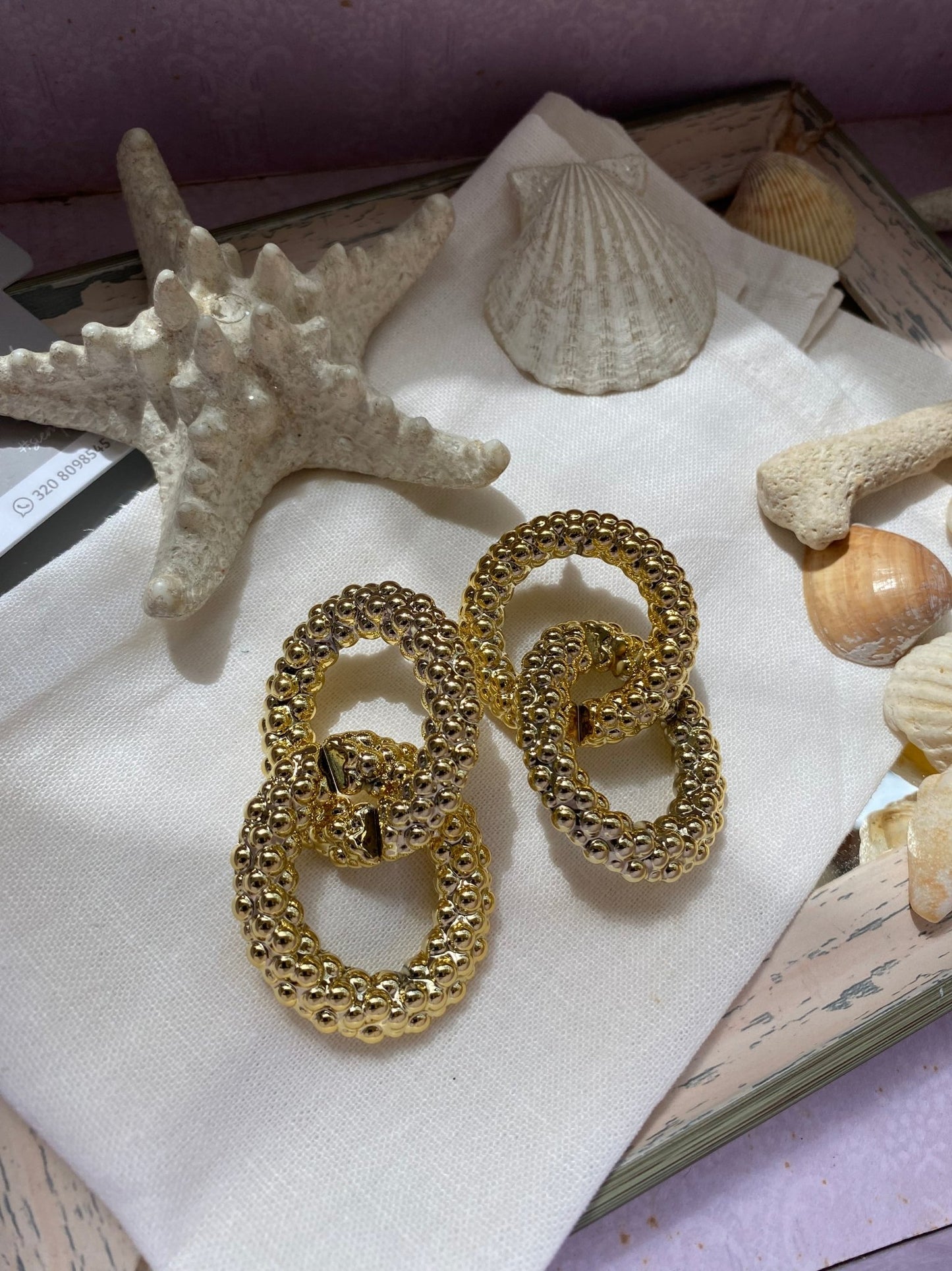 Aretes en fantasía aros - Osea accesorios