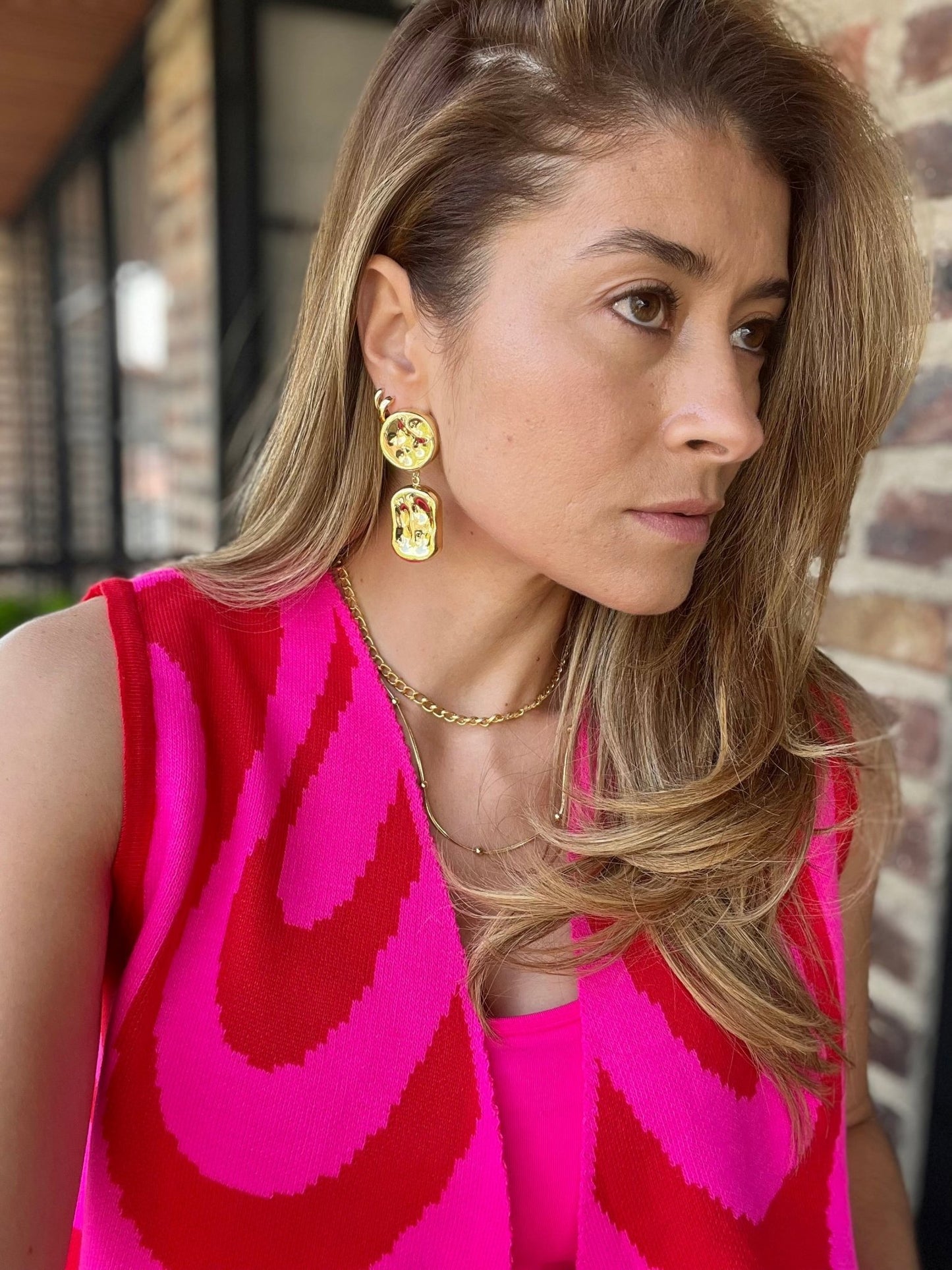 Aretes geométricos en fantasía - Osea accesorios