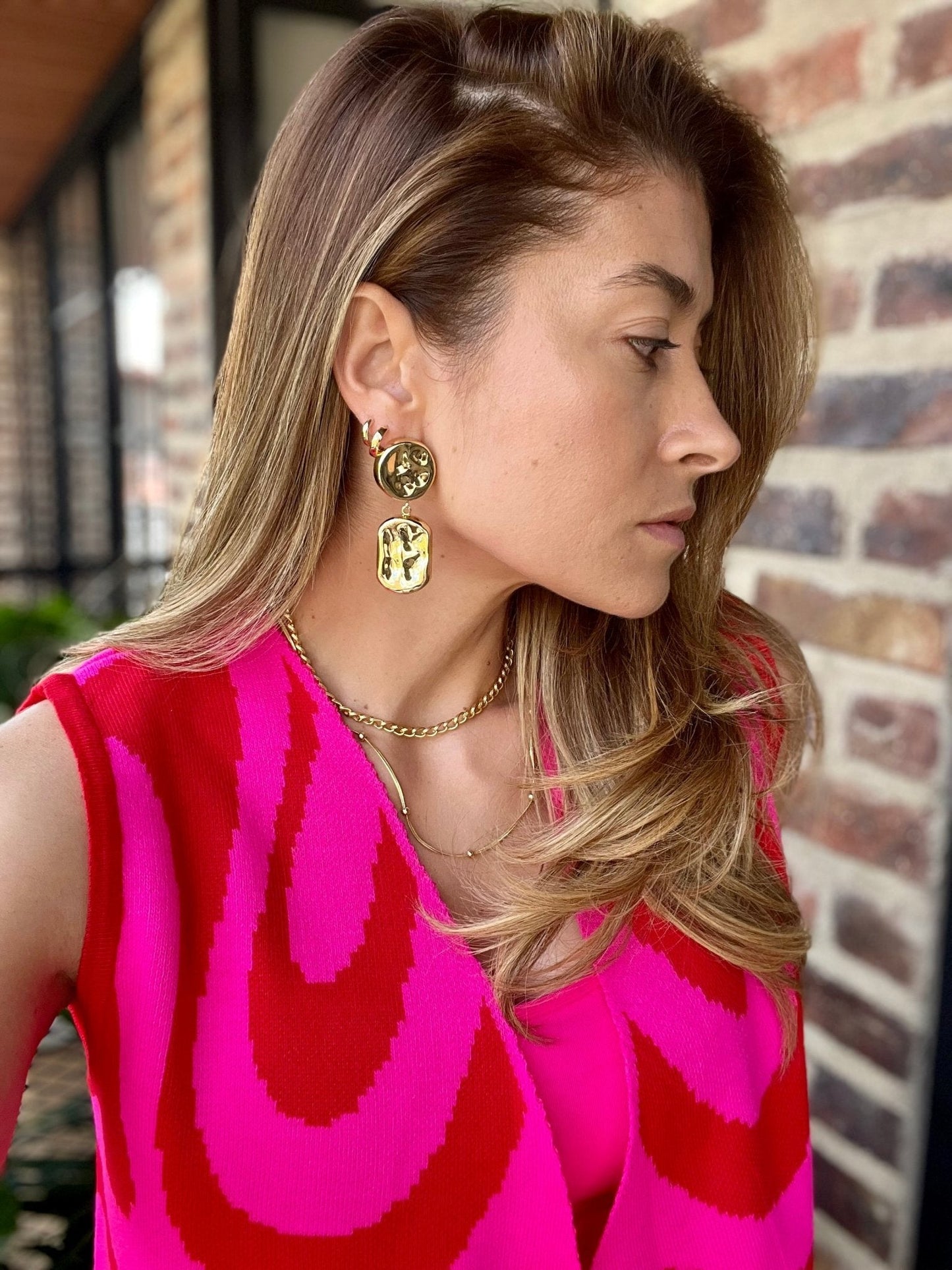 Aretes geométricos en fantasía - Osea accesorios
