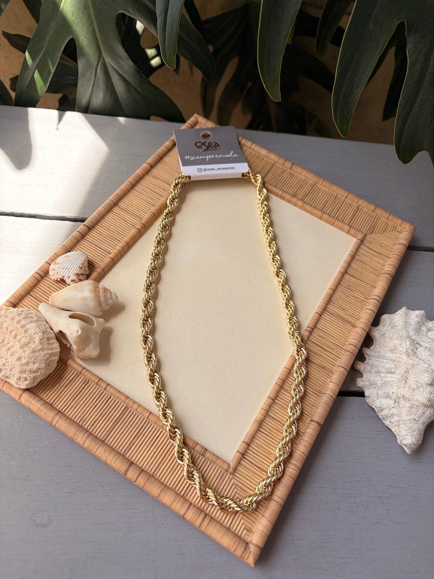 Cadena rodinada trenzada