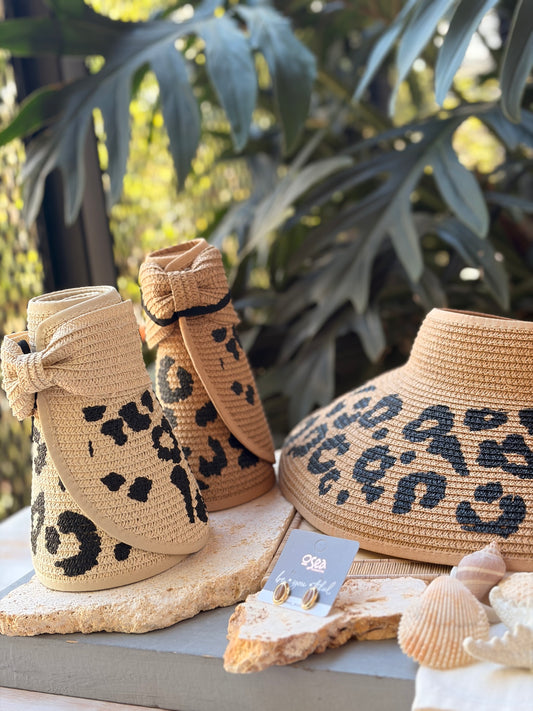Visera enrollable playa animal print