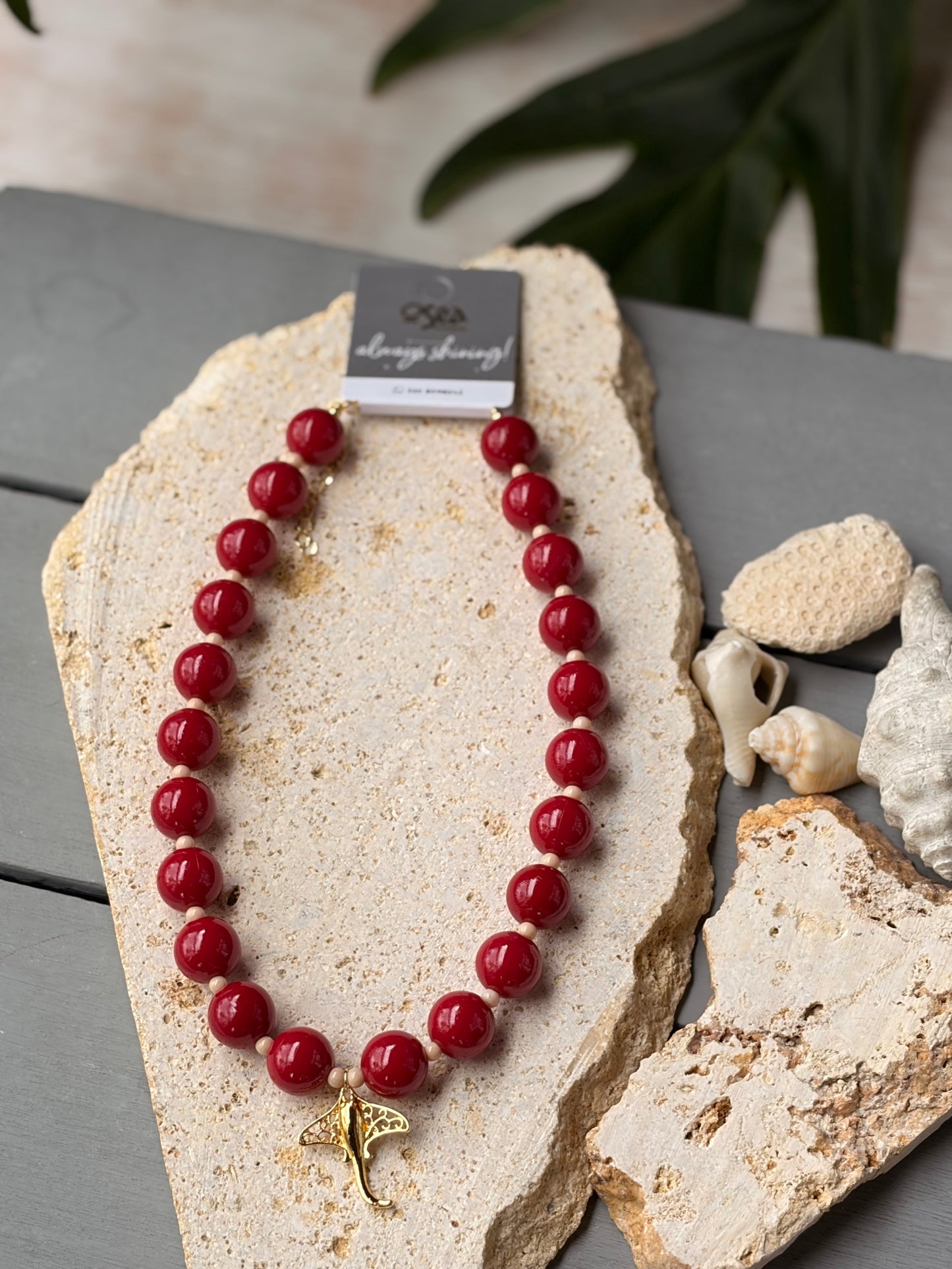 Collar bolas vinotinto dije mantarraya